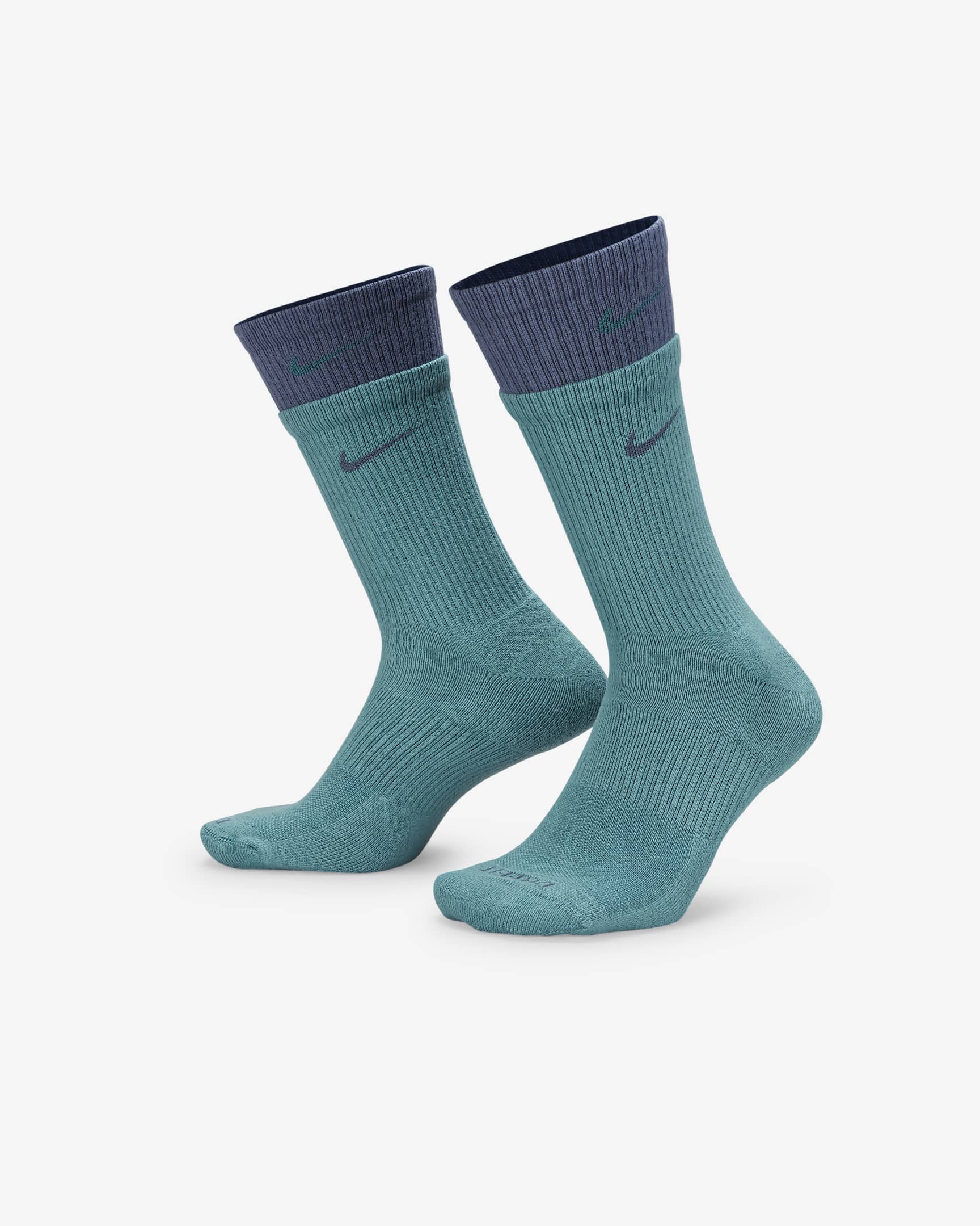 Nike Everyday Plus Cushioned Training Crew Socks - Mineral Teal/Mineral Teal