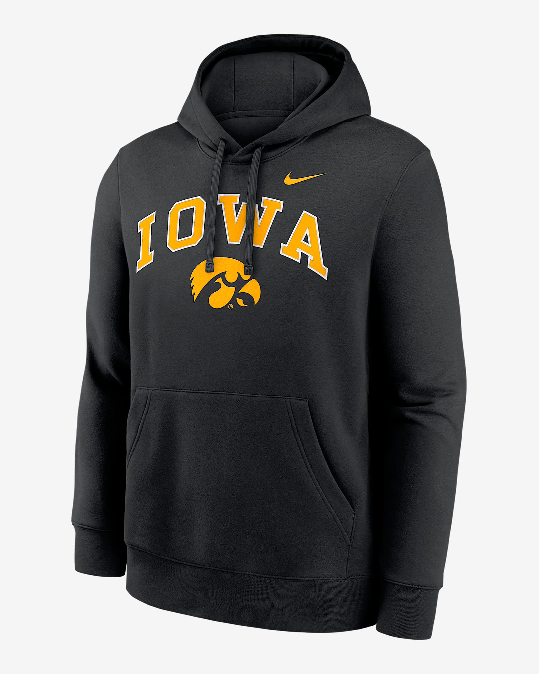 Iowa Arch Men's Nike College Pullover Hoodie - Black