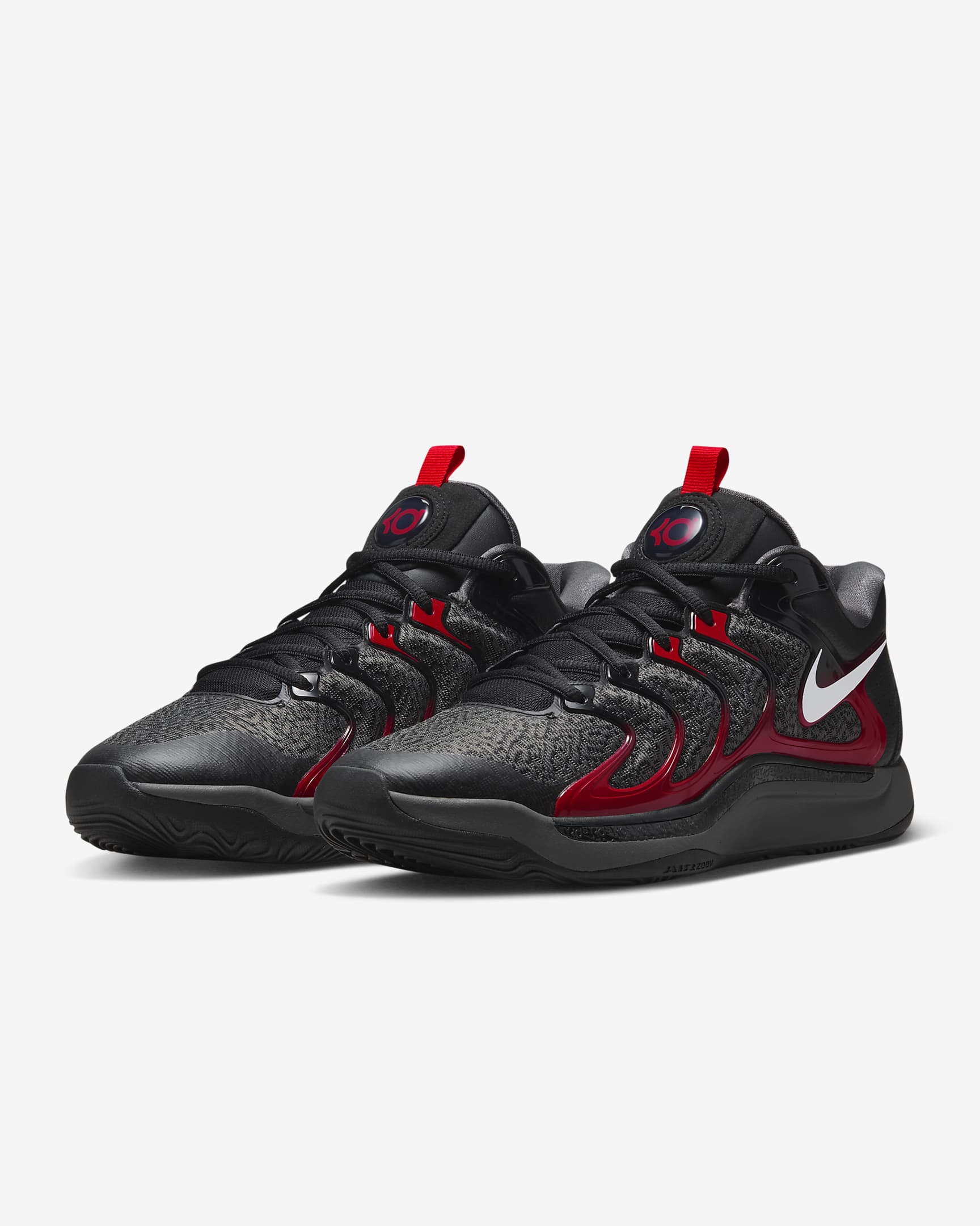 KD17 EP Basketball Shoes - Black/Iron Grey/University Red/White