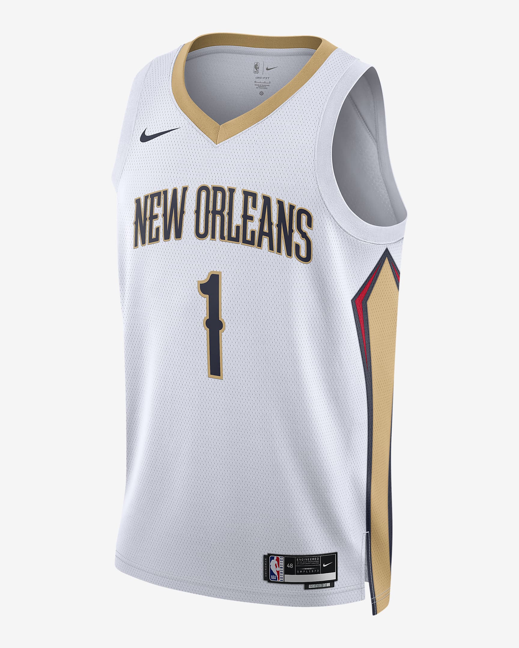 New Orleans Pelicans Association Edition 2022/23 Men's Nike Dri-FIT NBA Swingman Jersey - White