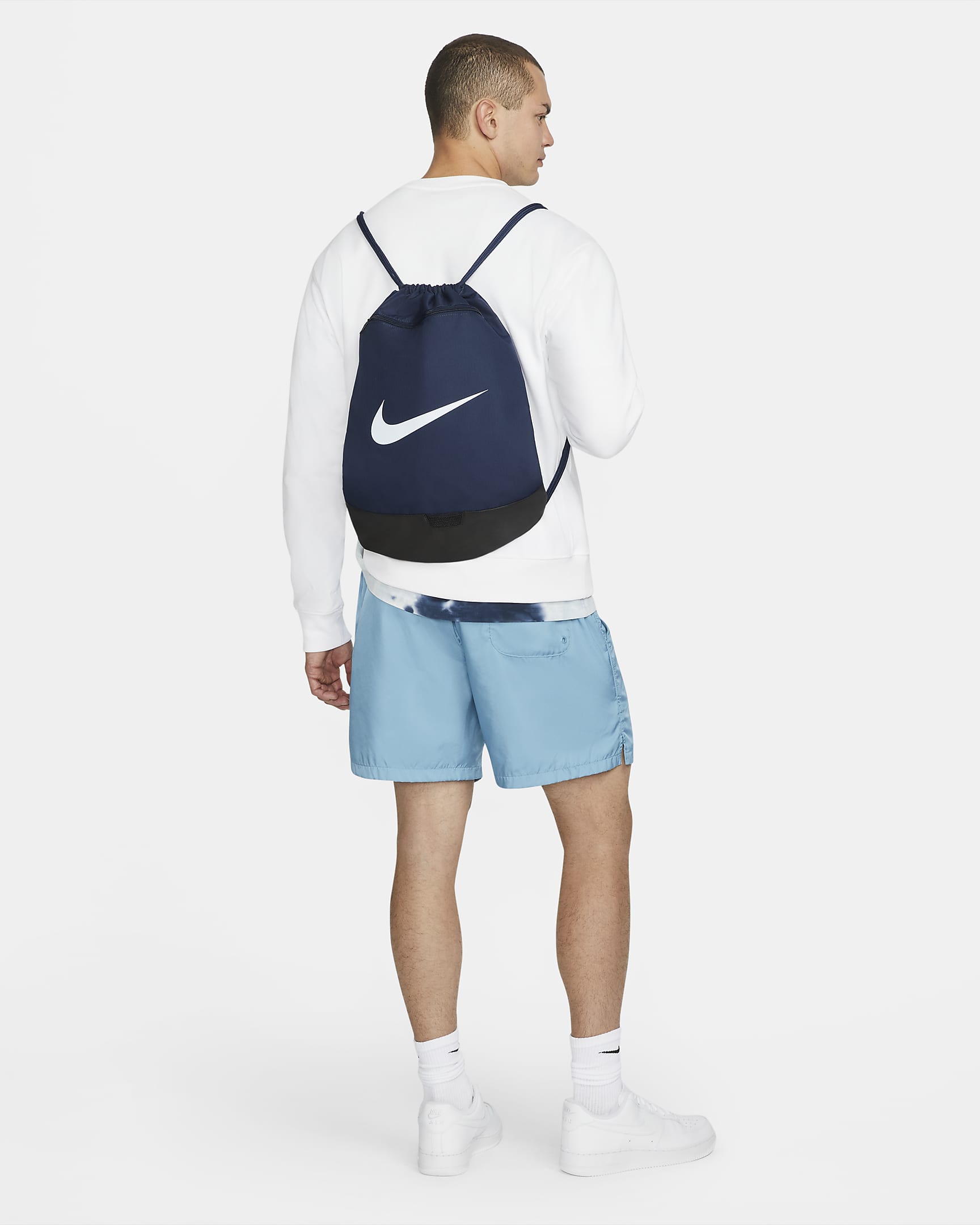 Nike Brasilia 9.5 Training Gymsack (18L) - Midnight Navy/Black/White