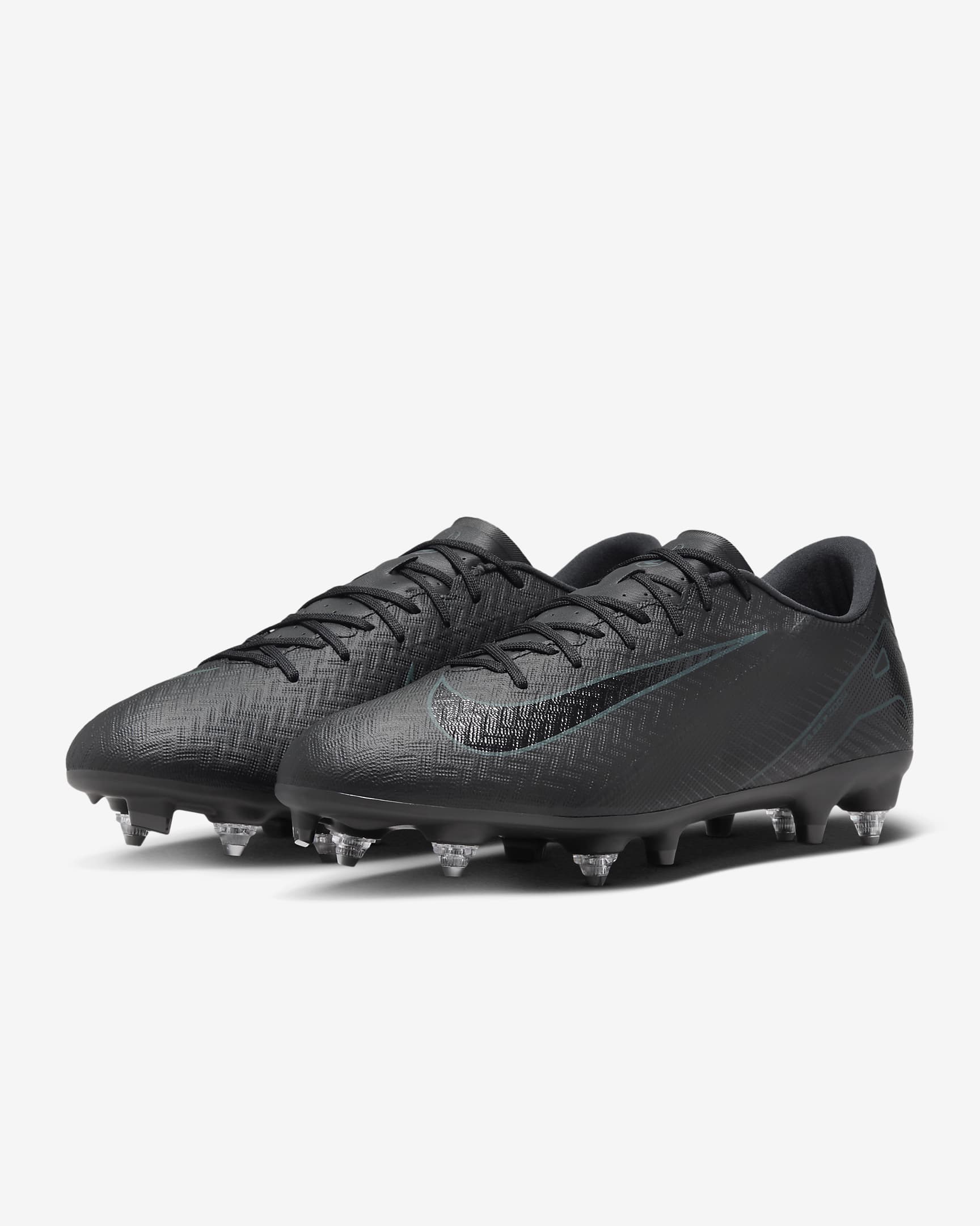 Nike Mercurial Vapor 16 Academy Botes de futbol de perfil baix per a terrenys tous professionals - Negre/Deep Jungle/Negre