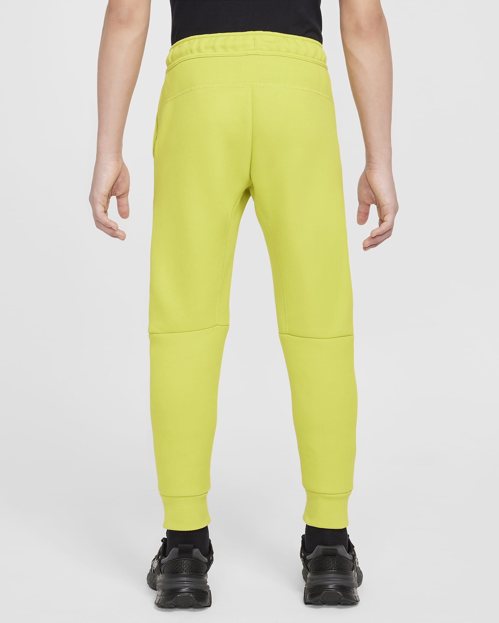 Nike Sportswear Tech Fleece Pantalón - Niño - Bright Cactus/Negro/Negro