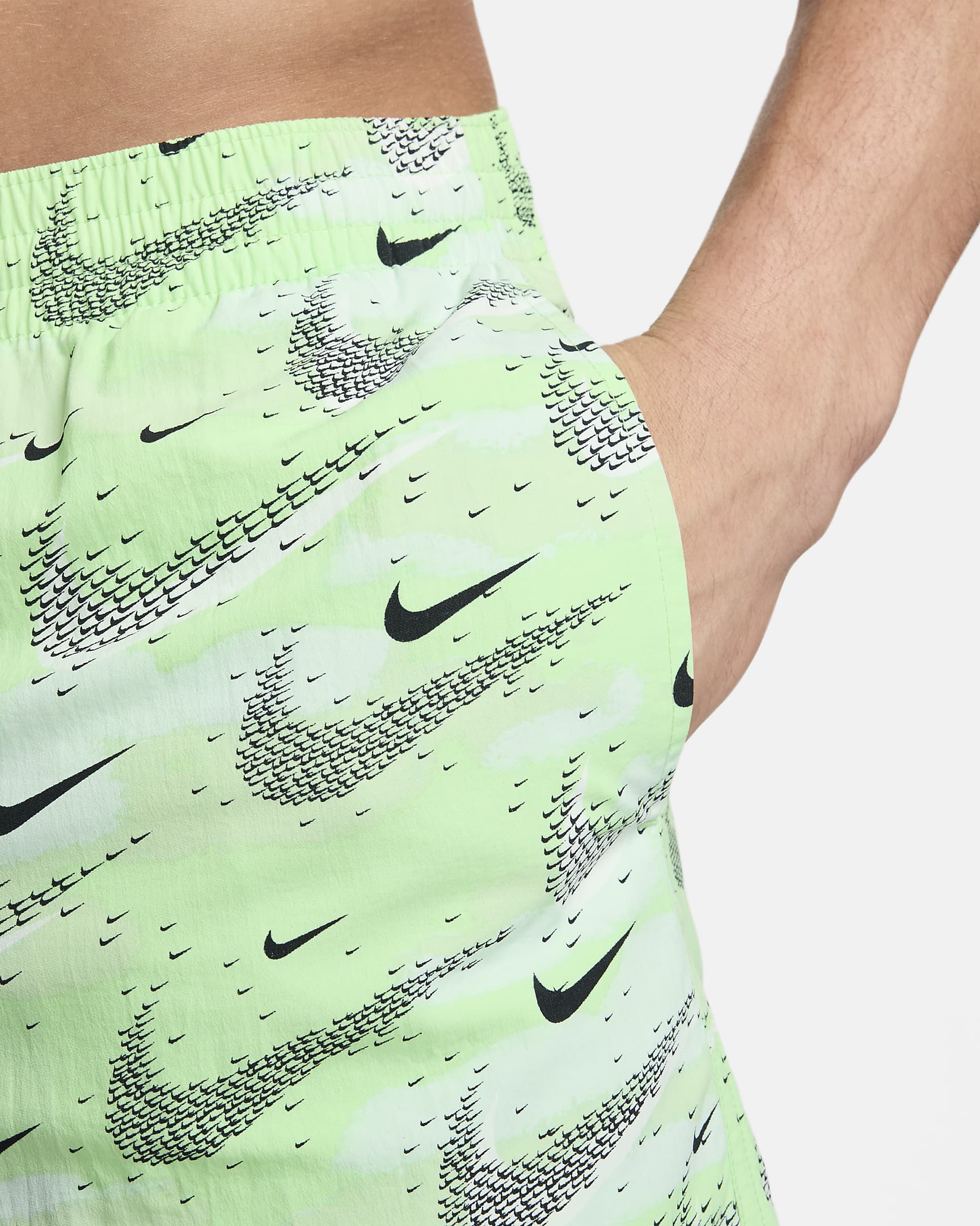 Nike Swim Flock Men's 5" Volley Shorts - Vapor Green