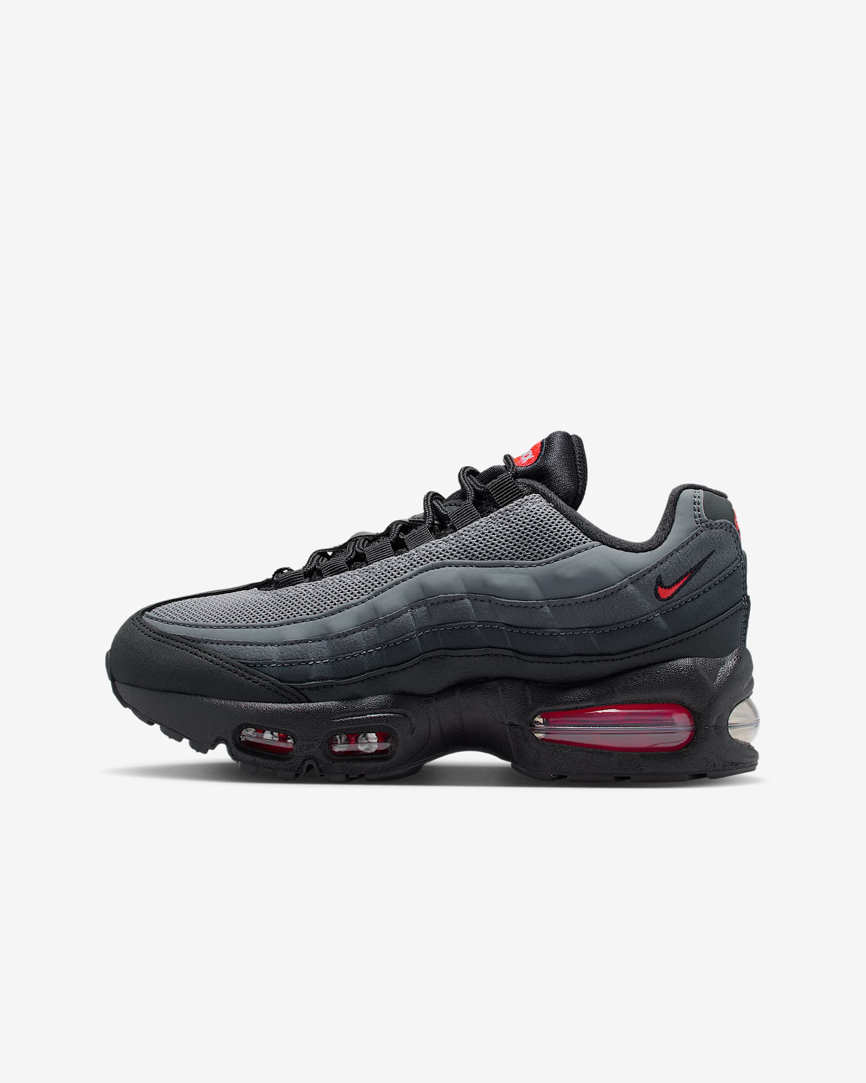 Chaussure Nike Air Max 95 pour ado - Noir/Anthracite/Iron Grey/Bright Crimson
