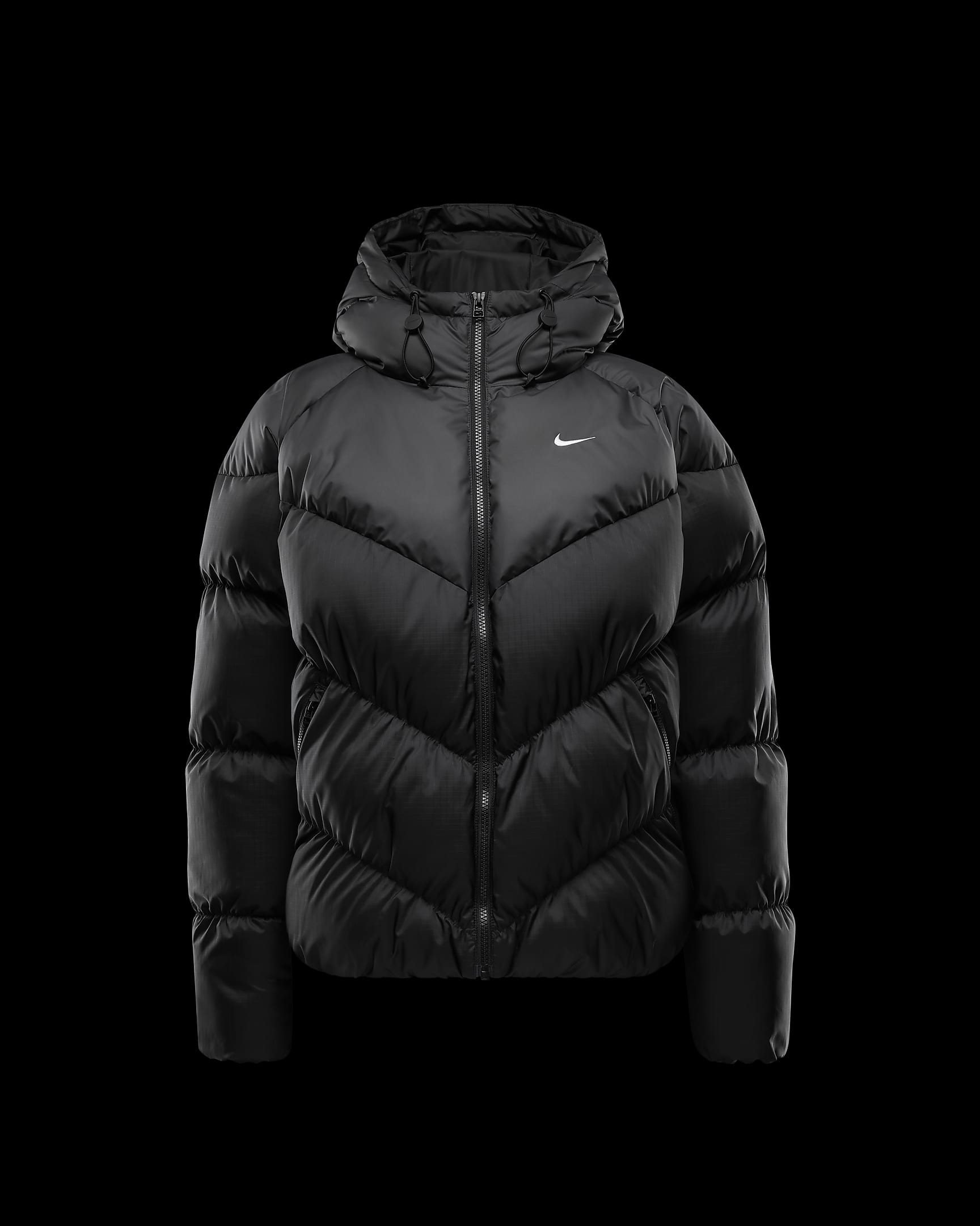 Nike Sportswear Windpuffer Jaqueta ampla Storm-FIT - Dona - Negre/Blanc