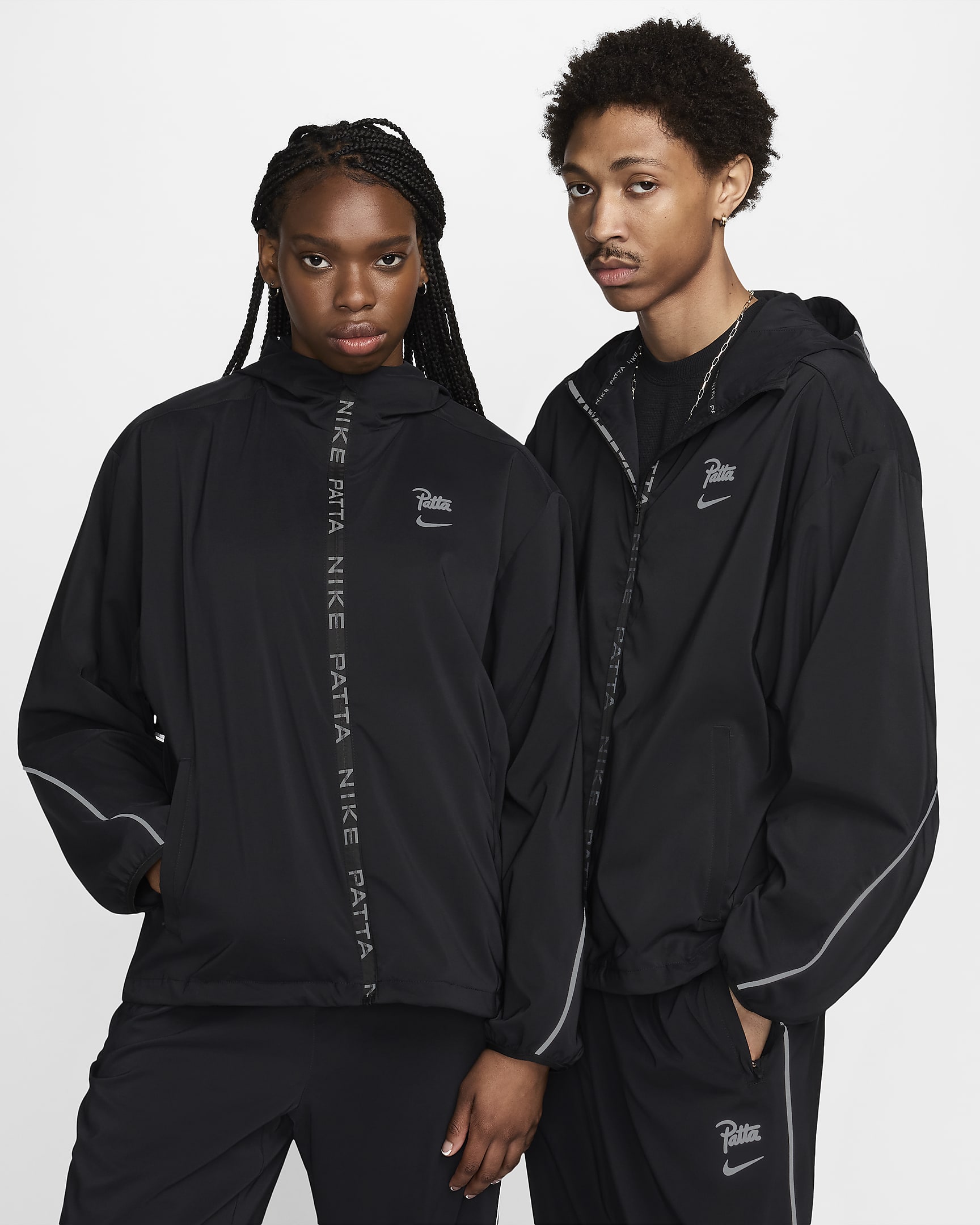 Nike x Patta Running Team Men's Full-Zip Jacket - Black