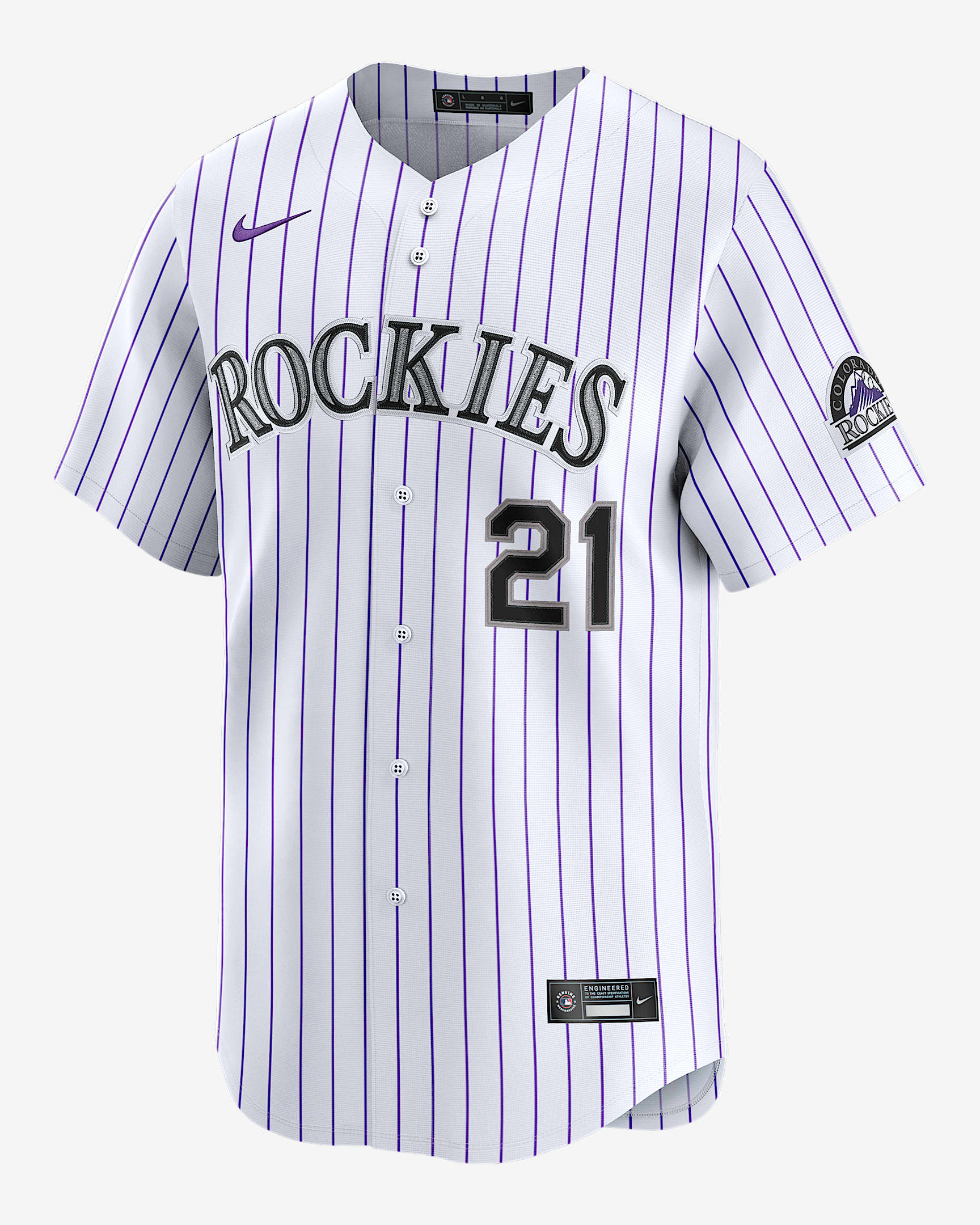 Jersey Nike Dri-FIT ADV de la MLB Limited para hombre Kyle Freeland Colorado Rockies - Blanco