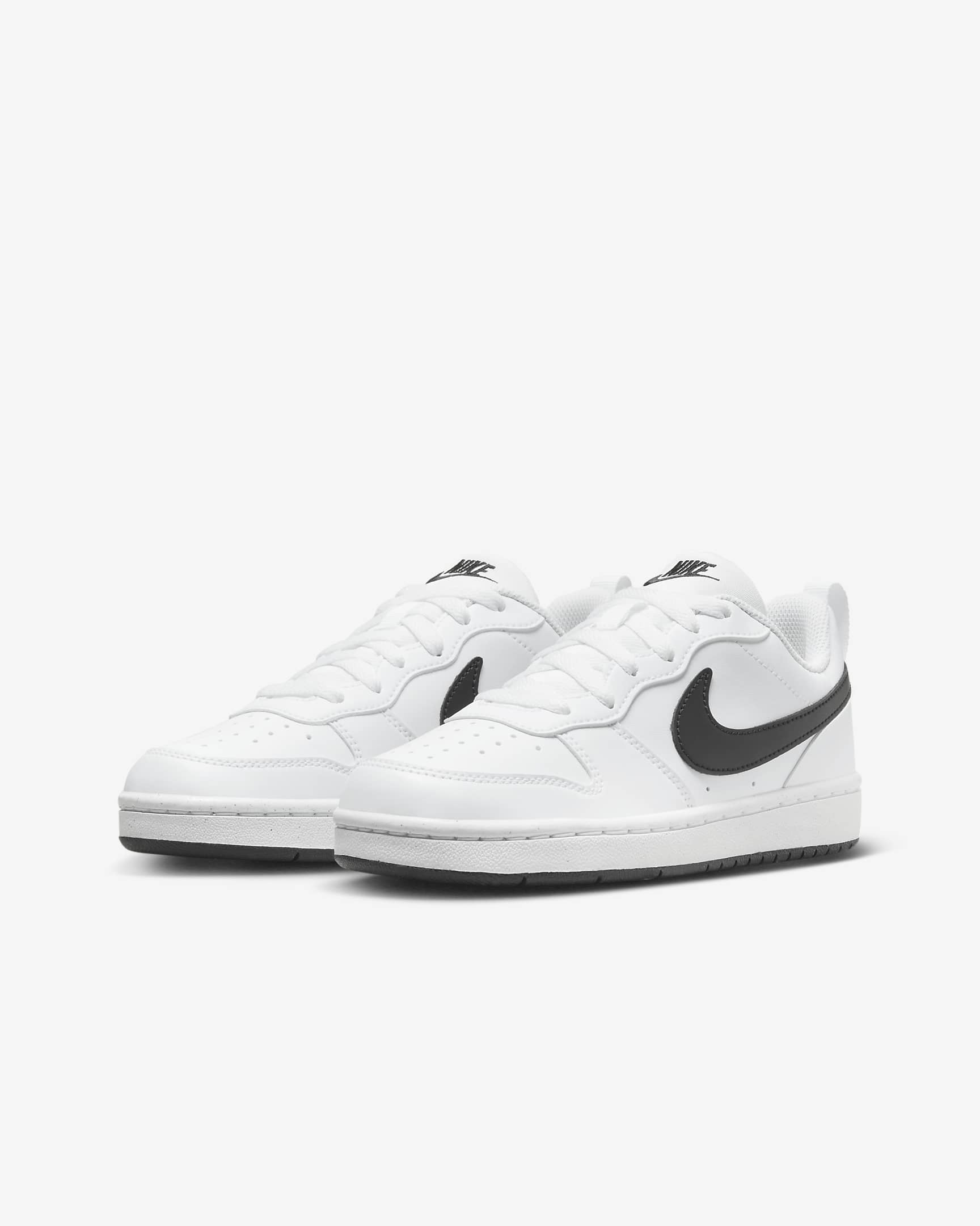 Nike Court Borough Low Recraft Older Kids' Shoes - White/Black