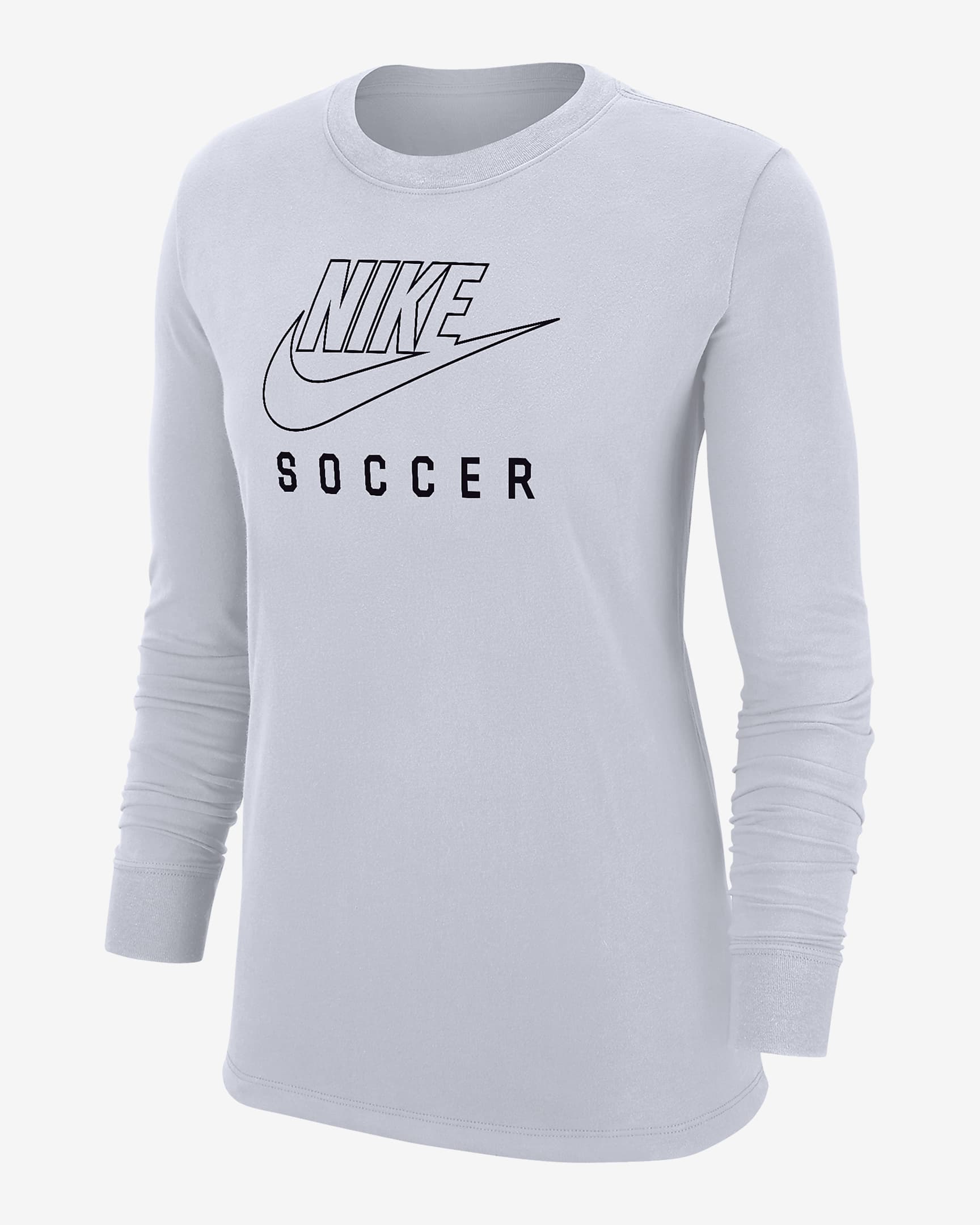 Nike Swoosh Women's Soccer Long-Sleeve T-Shirt - White