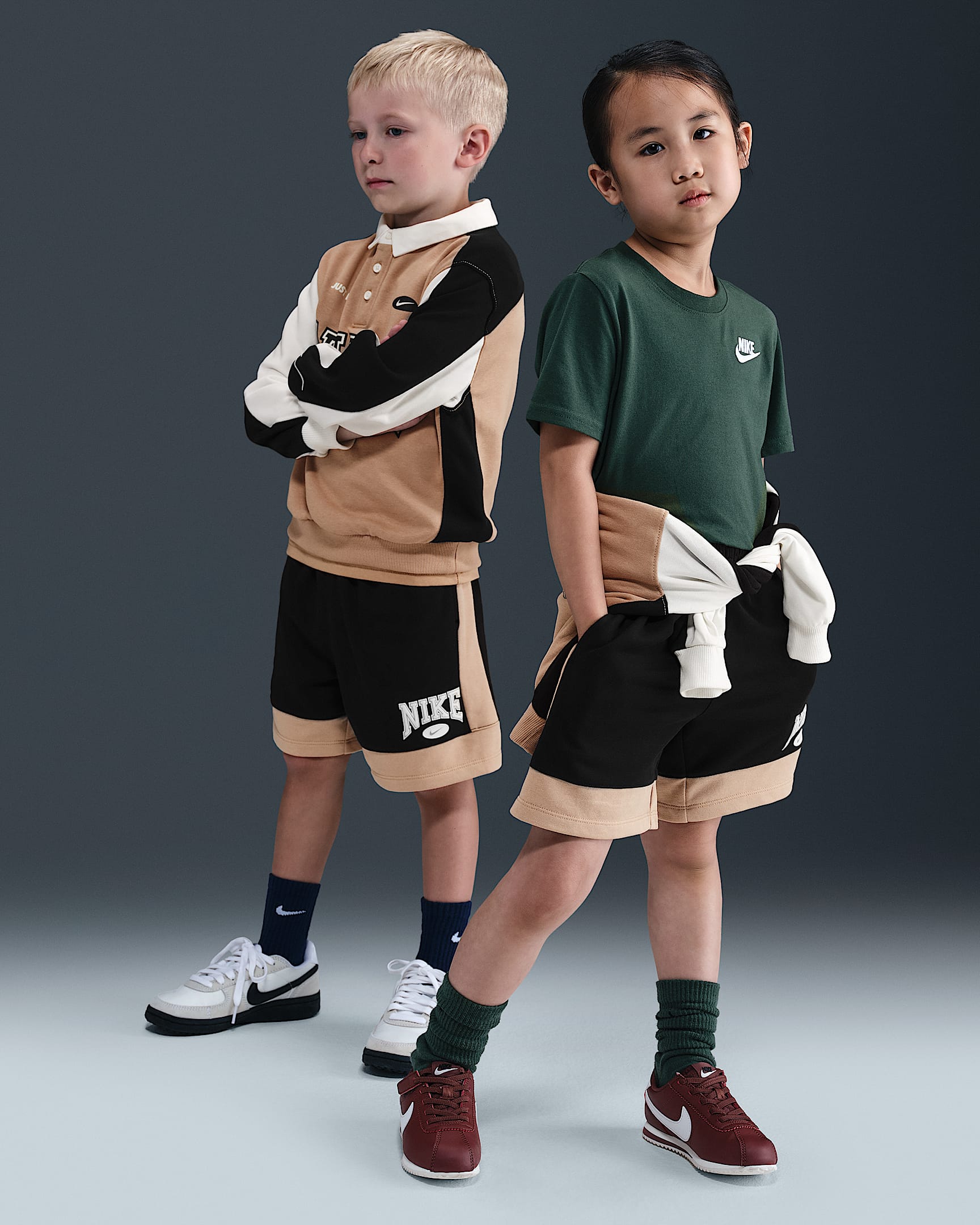 Nike Game Day Essentials Little Kids' French Terry Shorts - Black