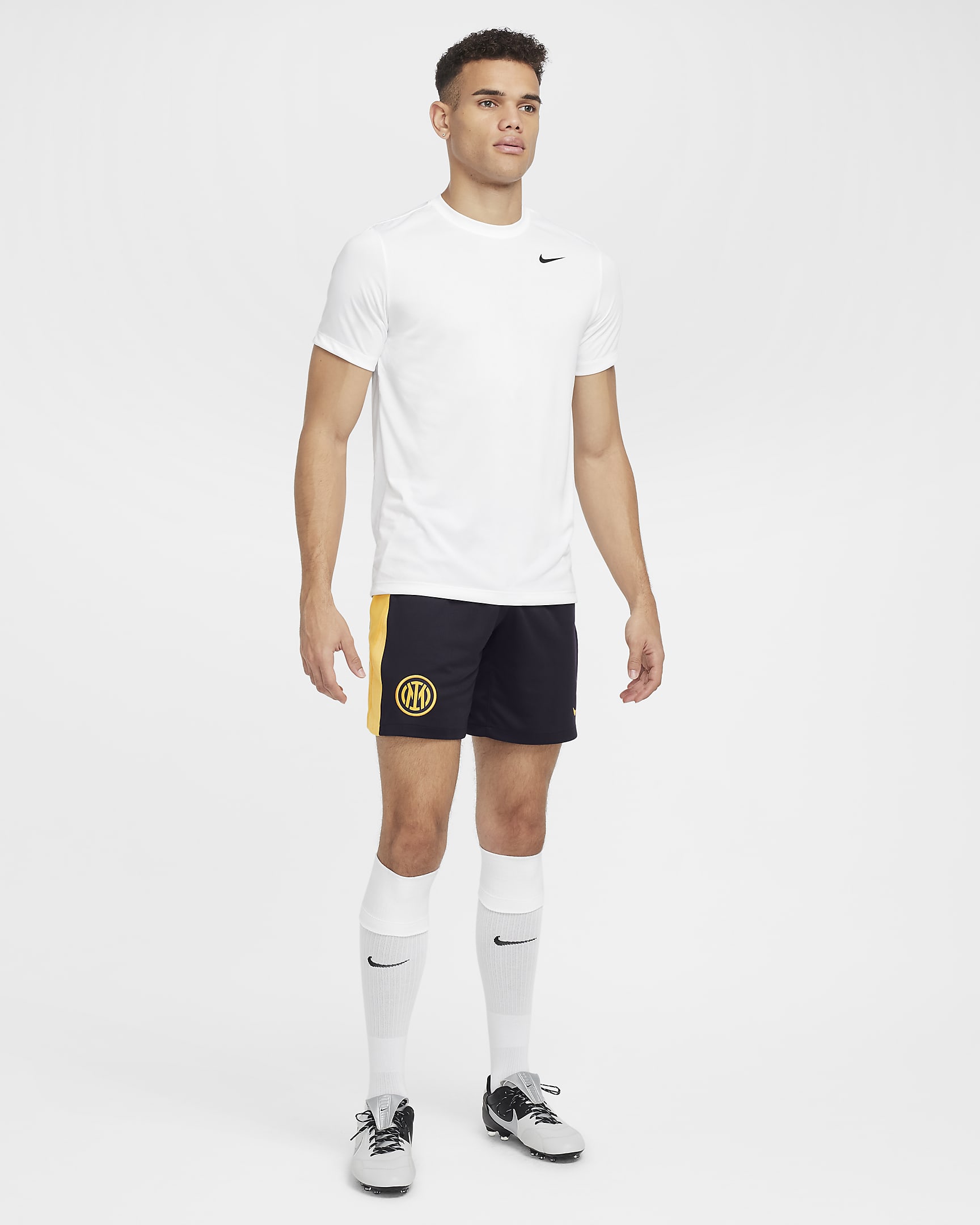 Męskie spodenki piłkarskie Nike Dri-FIT Inter Mediolan Stadium 2024/25 (wersja trzecia) – replika - Blackened Blue/University Gold/Lyon Blue