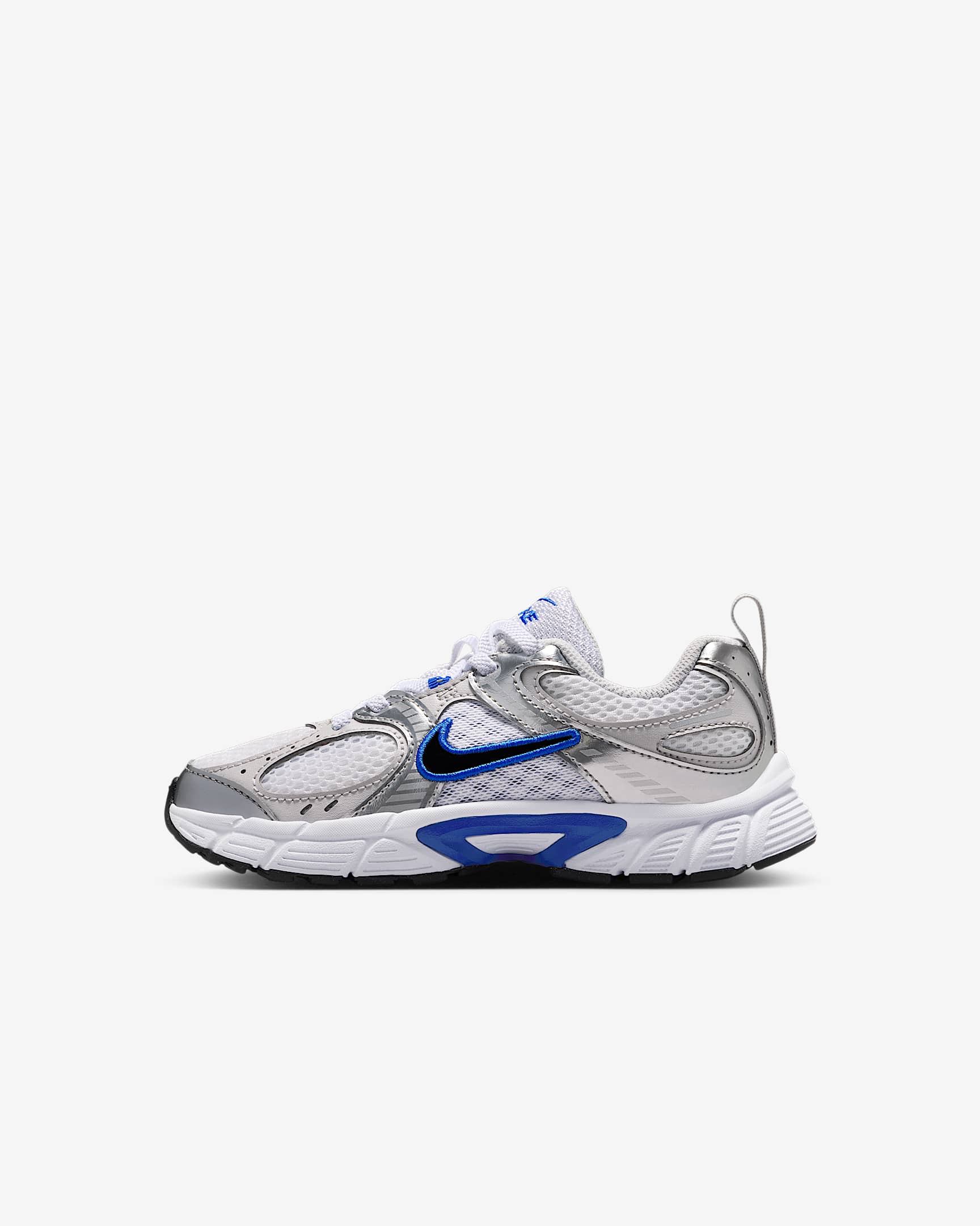 Tenis para niños de preescolar Nike V5 RNR - Blanco/Gris vasto/Polvo fotón/Negro