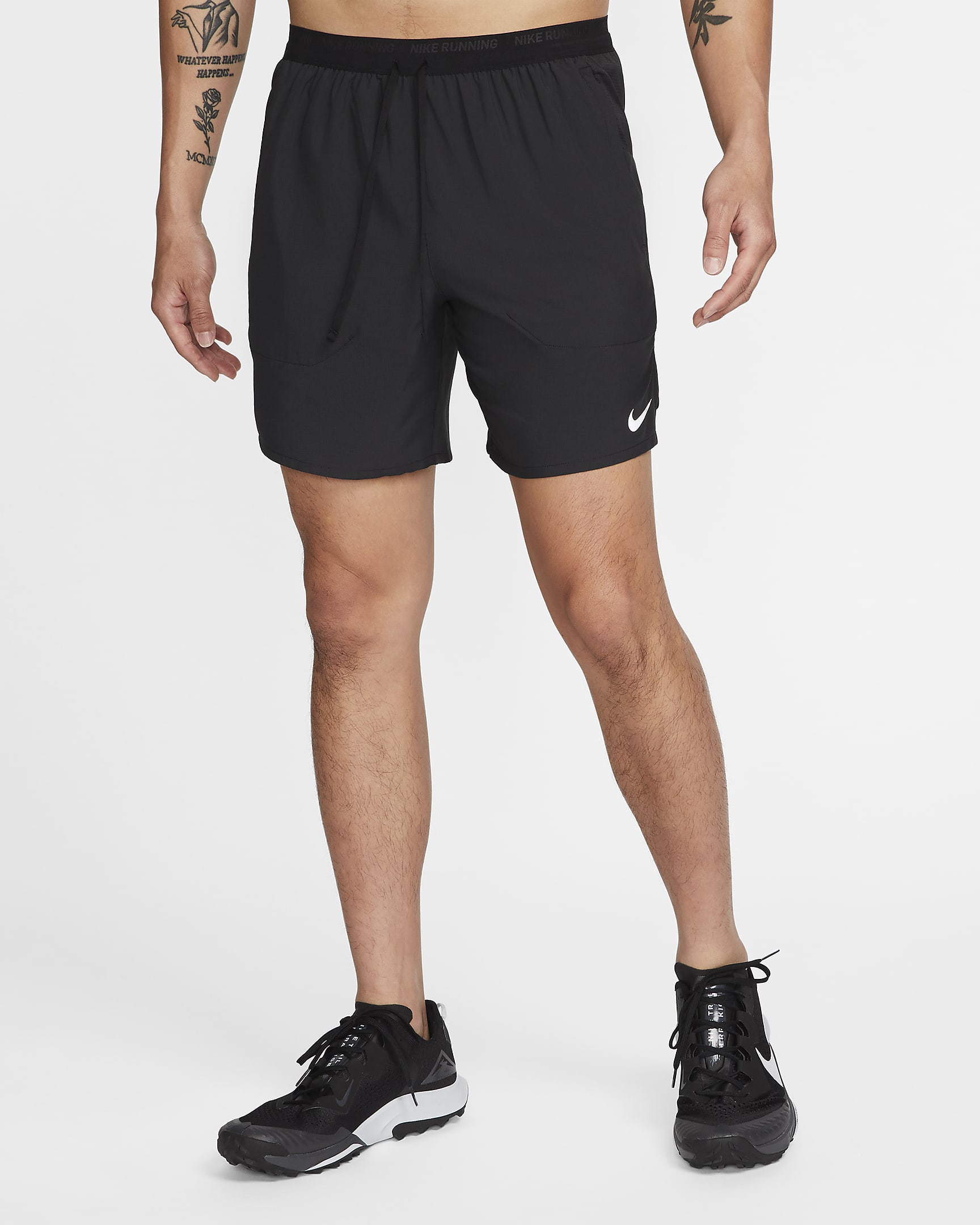 Nike Dri-FIT Stride Men's 7" Brief-Lined Running Shorts - Black/Black