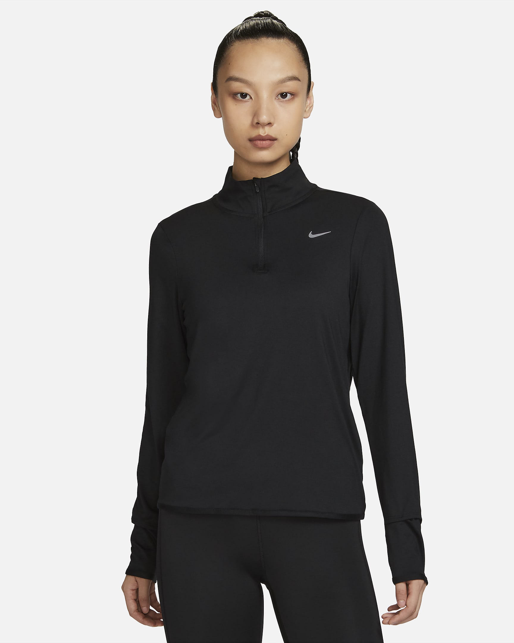 Nike Dri-FIT Swift UV Women's 1/4-Zip Running Top. Nike VN