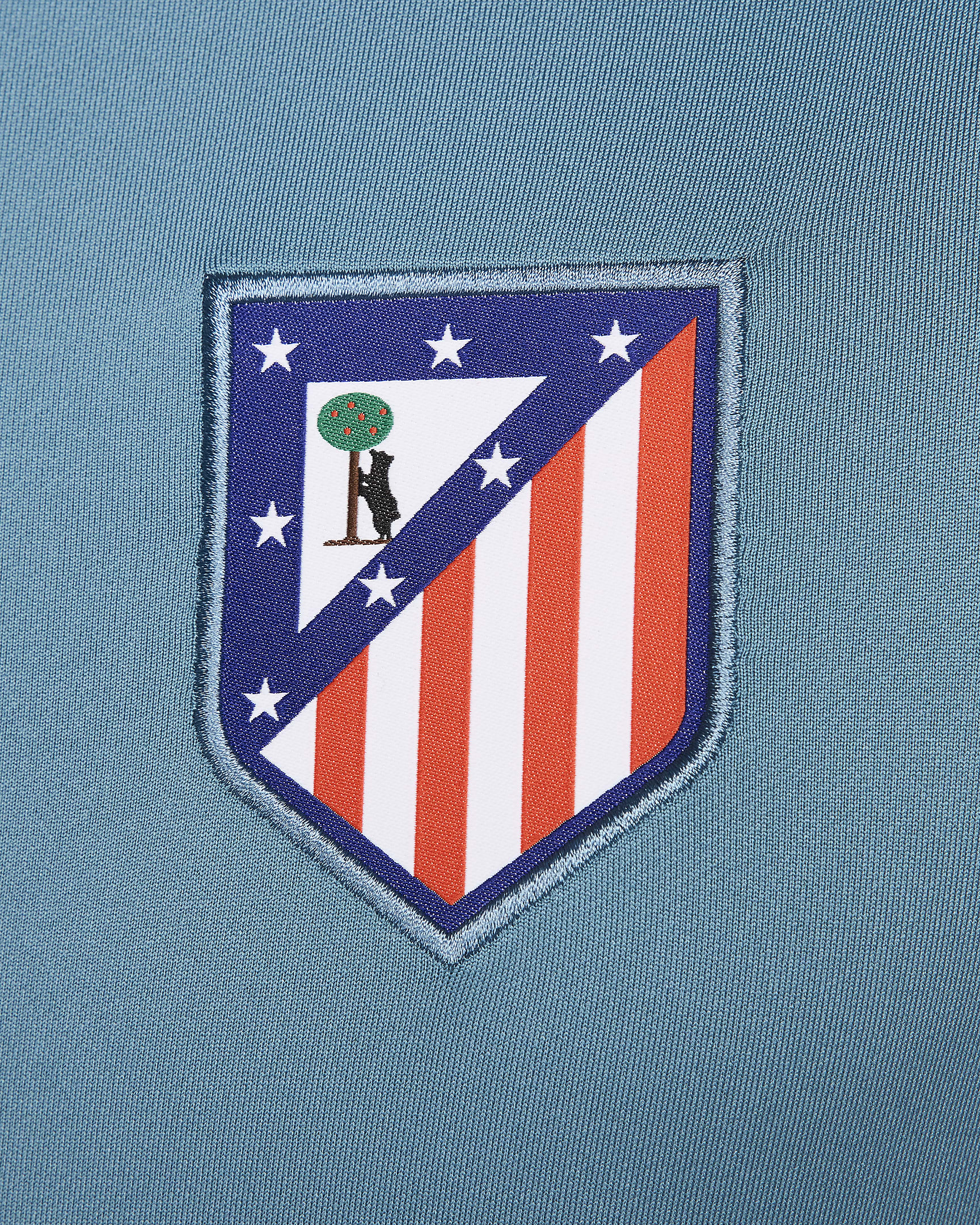 Atlético Madrid Strike Men's Nike Dri-FIT Football Drill Top - Noise Aqua/Light Iron Ore/Light Crimson