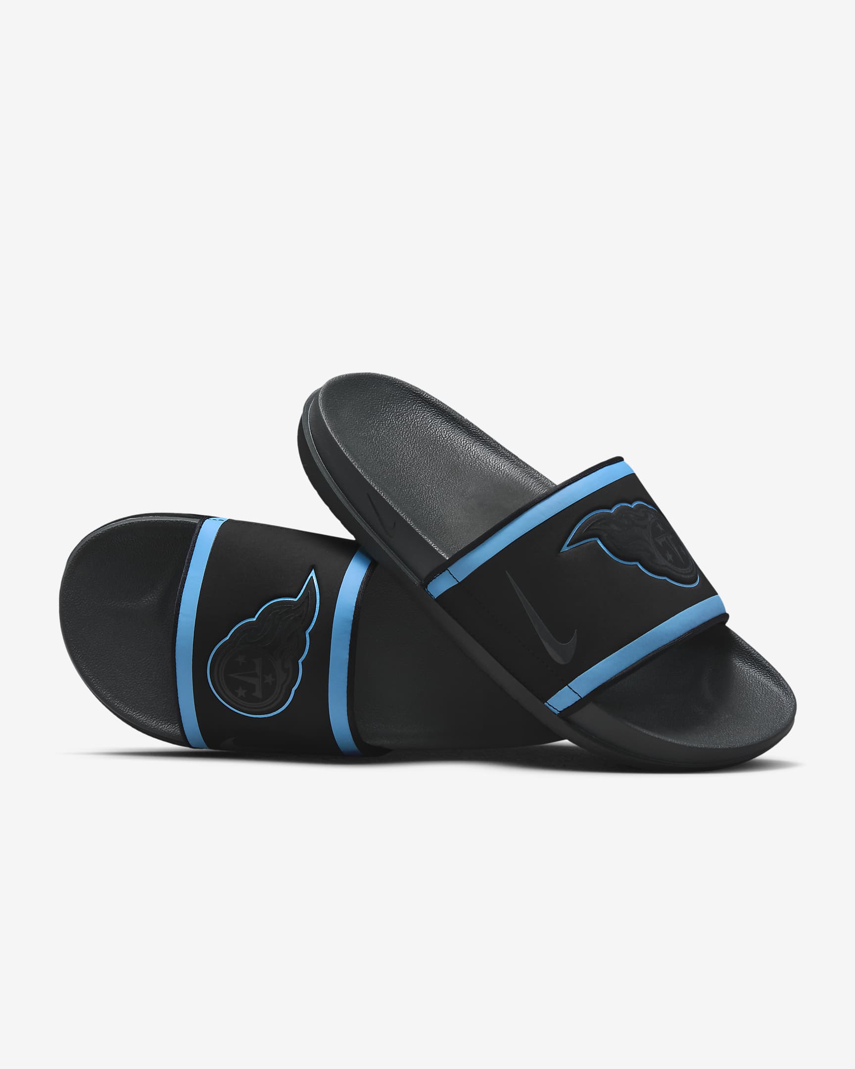 Nike Offcourt (NFL Tennessee Titans) Slide - Black/Coast/College Navy/Anthracite