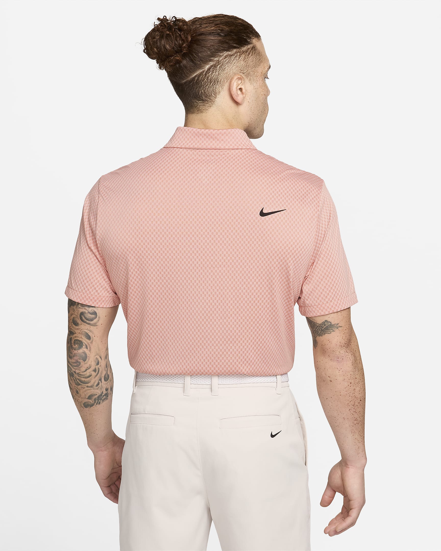 Nike Tour Dri-FIT Golf-Poloshirt für Herren - Light Madder Root/Guava Ice/Madder Root/Schwarz