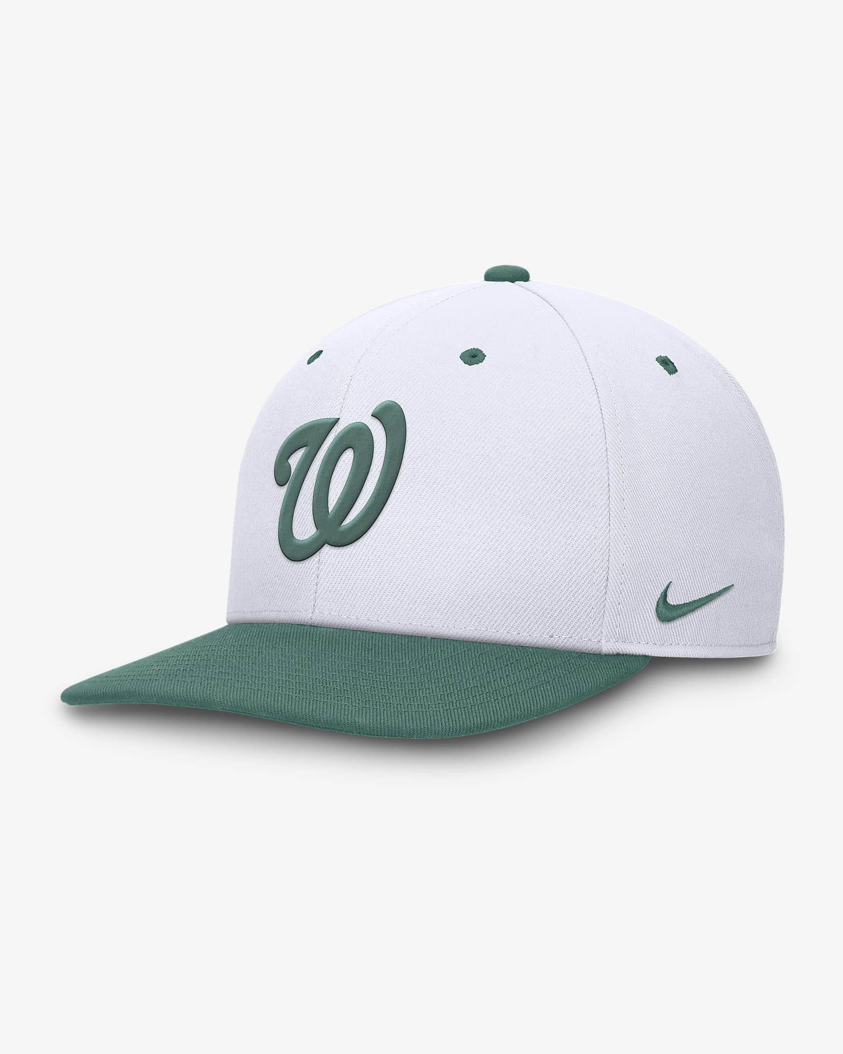 Washington Nationals Bicoastal 2-Tone Pro Men's Nike Dri-FIT MLB Adjustable Hat - White