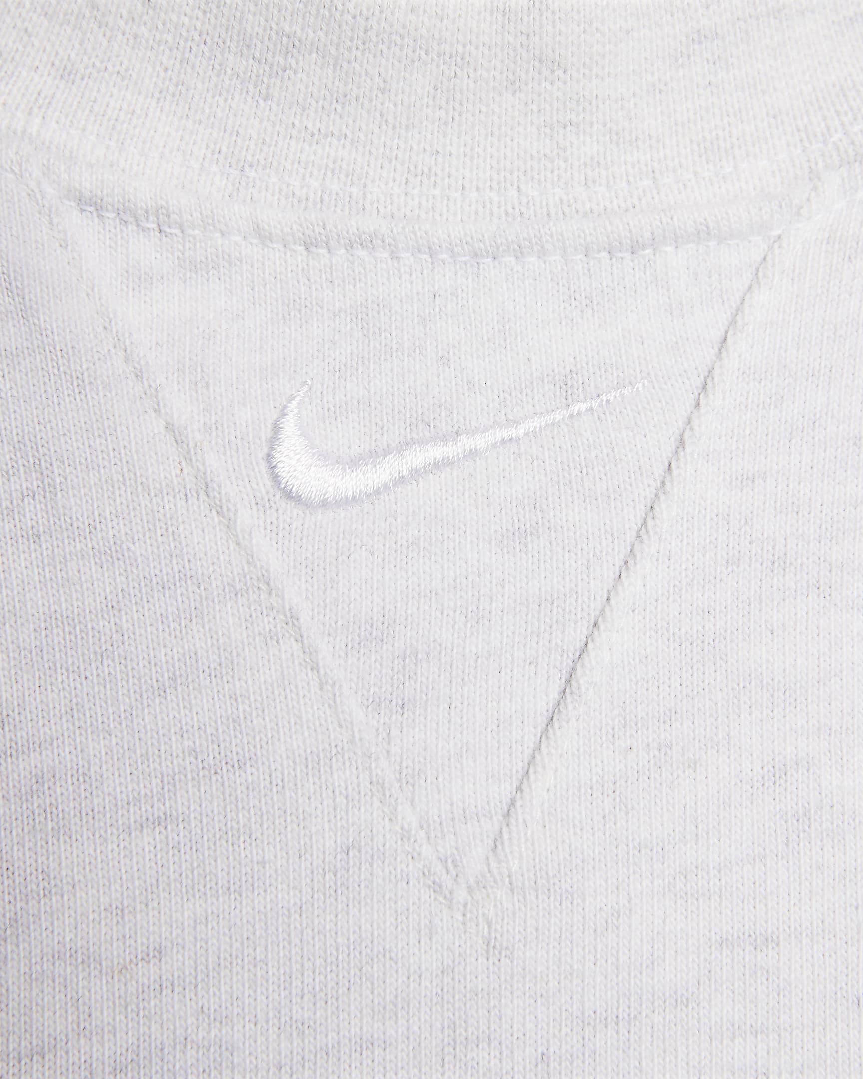 Nike Solo Swoosh Men's Short-Sleeve Heavyweight Top - Birch Heather/White