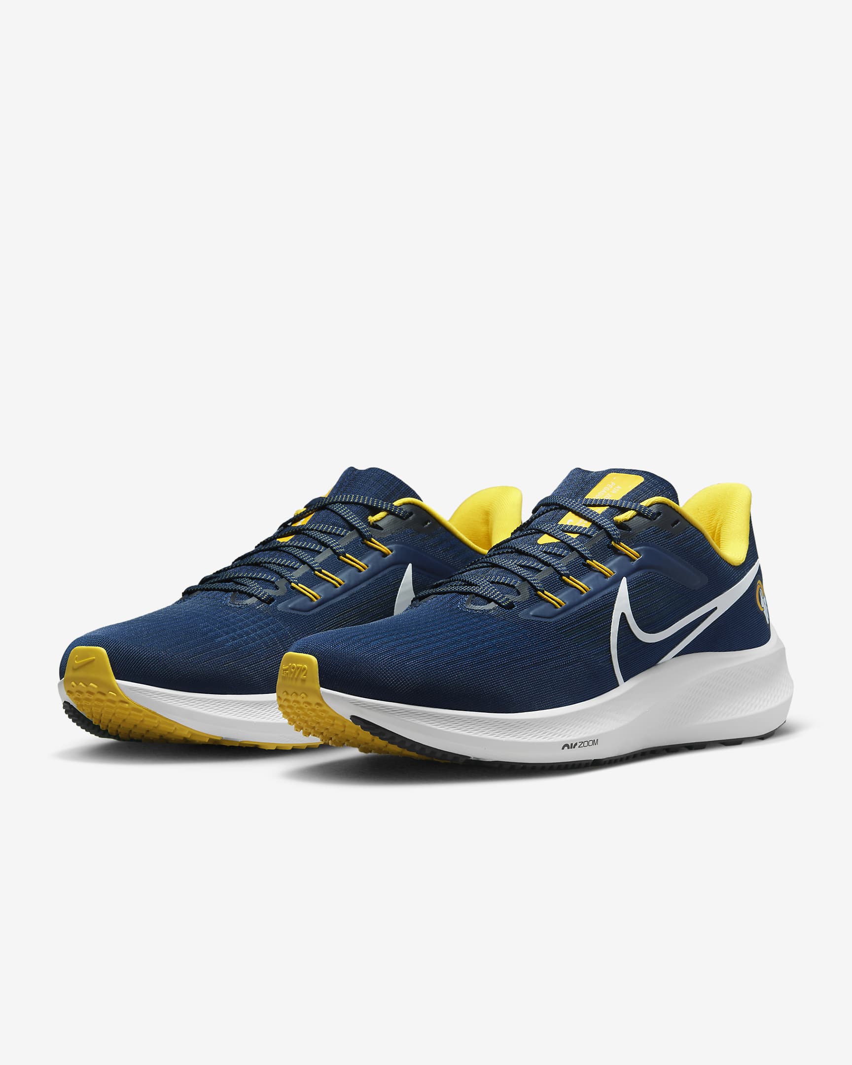 Nike Pegasus 39 (NFL Los Angeles Rams) Men's Road Running Shoes.