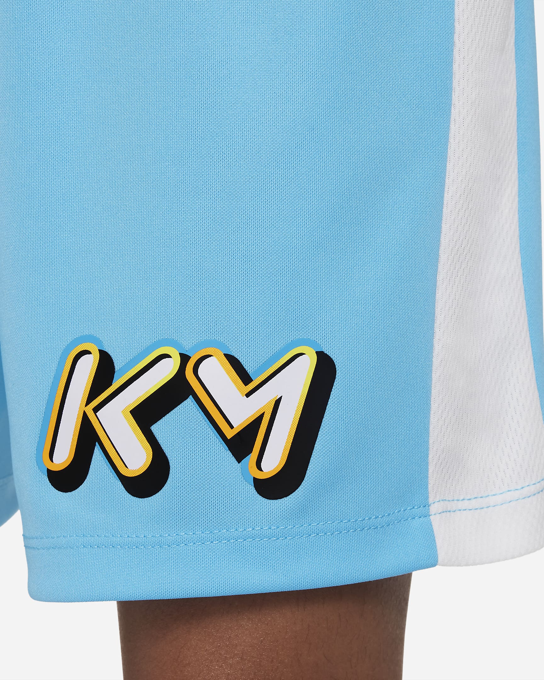 KM Dri-FIT voetbalshorts voor kids - Baltic Blue/Wit