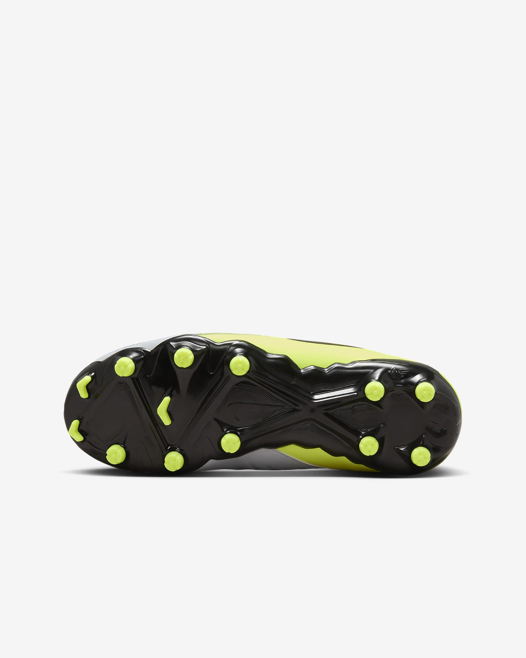 Nike Jr. Phantom GX 2 Academy Botes de futbol MG de perfil baix - Nen/a i nen/a petit/a - Platejat metal·litzat/Volt/Negre