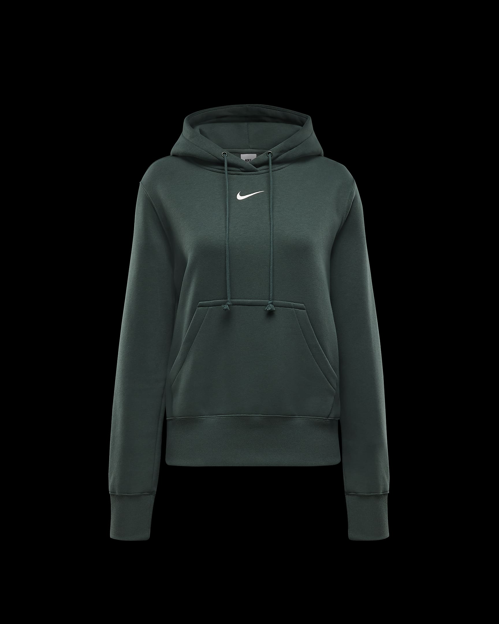 Nike Sportswear Phoenix Fleece Women's Pullover Hoodie - Vintage Green/Sail