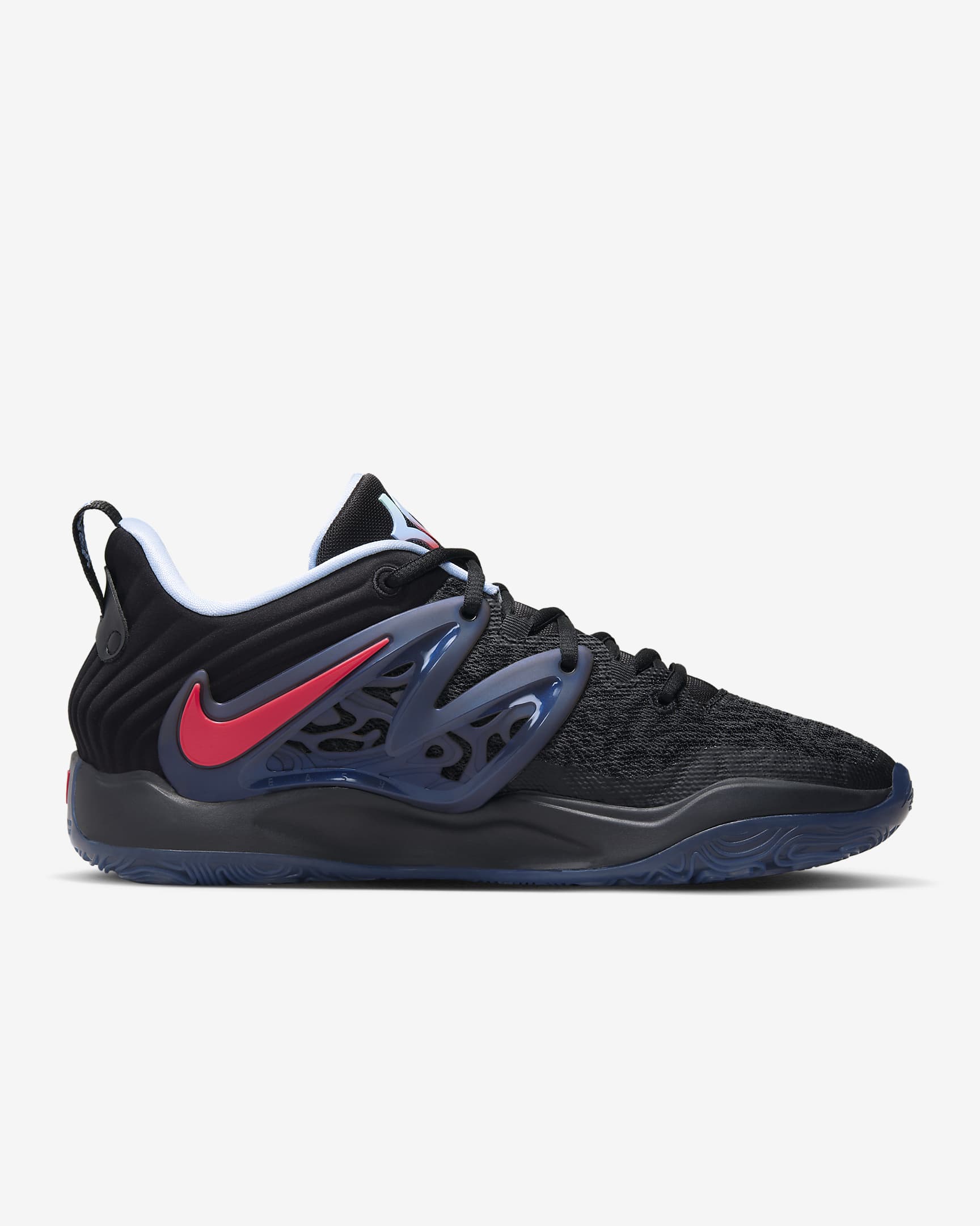 KD15 EP Basketball Shoes - Black/Light Crimson/Royal Tint