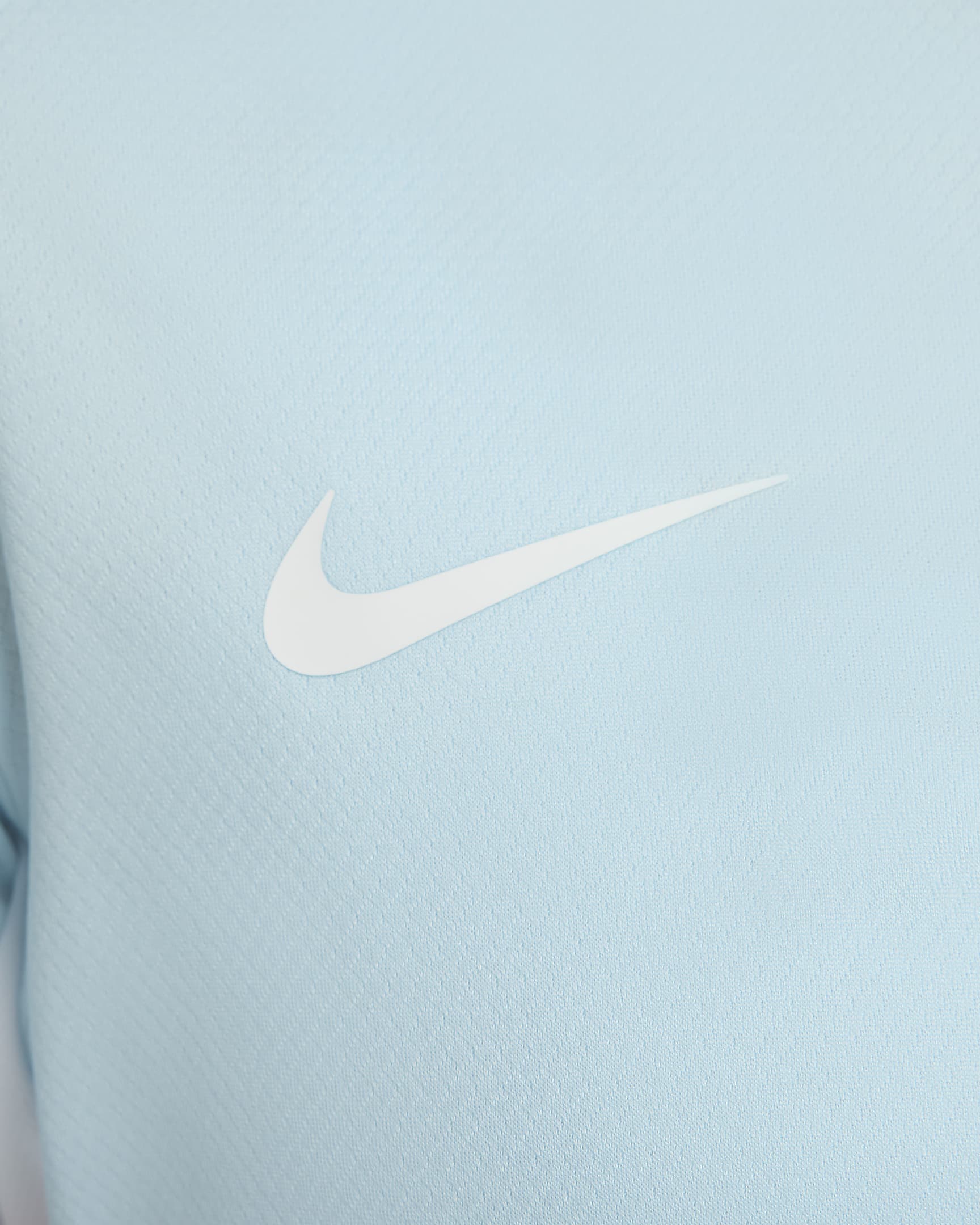 Haut de foot à manches courtes Dri-FIT Nike Strike pour femme - Glacier Blue/Baltic Blue/Blanc/Blanc