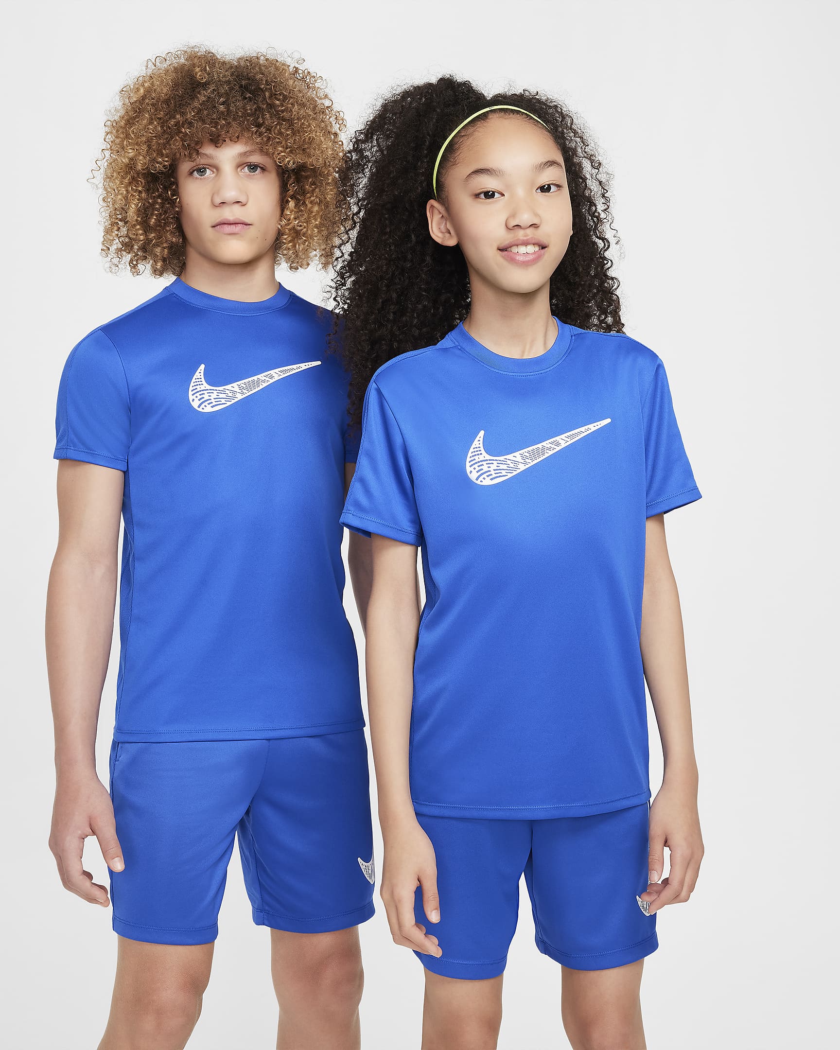 Playera de manga corta Dri-FIT para niños talla grande Nike Trophy23 - Royal juego