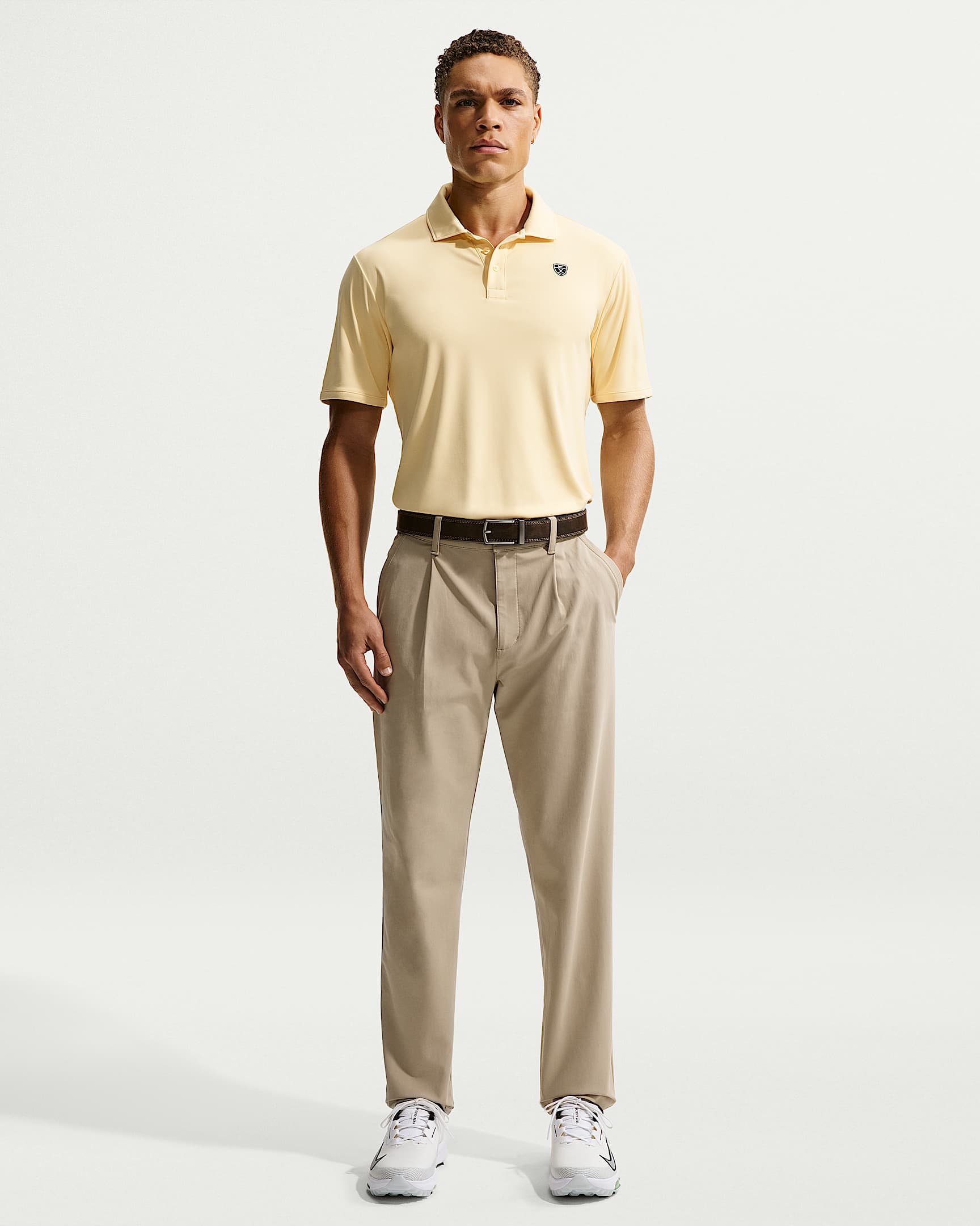 Nike Par Men's Dri-FIT Slim Golf Pants - Limestone/Black/Limestone