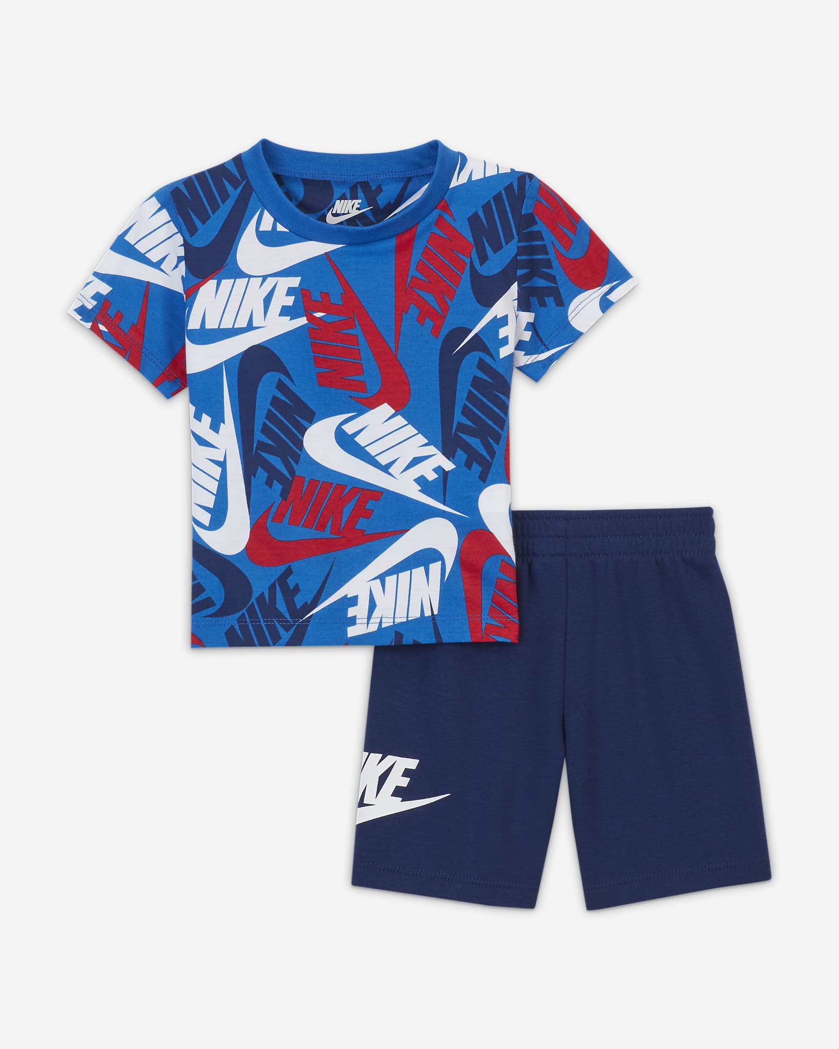 Nike Futura Toss Baby (12-24M) Shorts Set - Blue Void/Blue Void