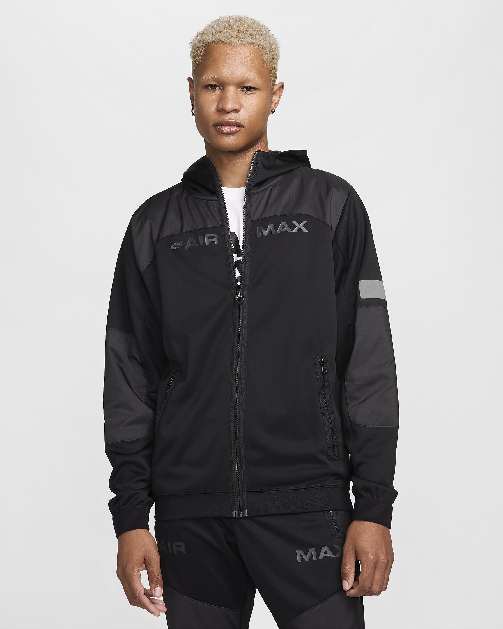 Nike Sportswear Air Max Men's Full-Zip Hoodie - Black/Black/Black