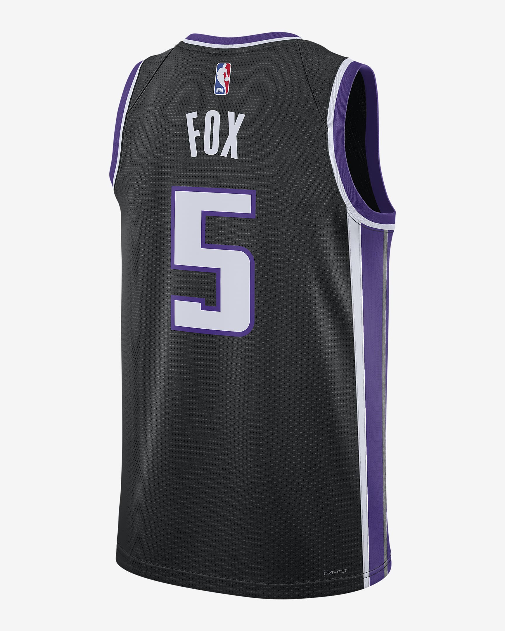 De'Aaron Fox Sacramento Kings 2023/24 Icon Edition Nike Dri-FIT NBA Swingman Jersey - Black