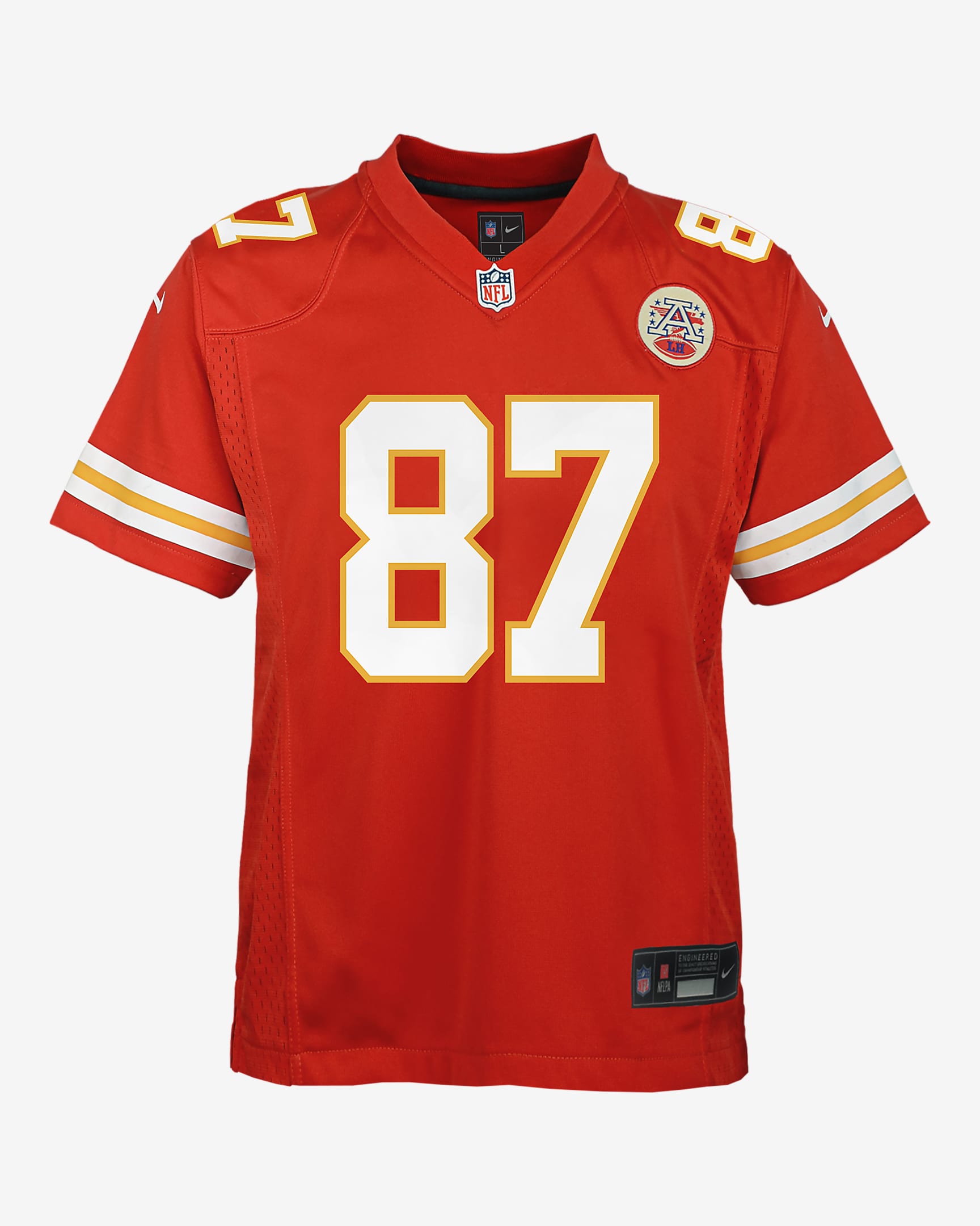 Jersey Nike de la NFL para niños talla grande Travis Kelce Kansas City Chiefs - Rojo