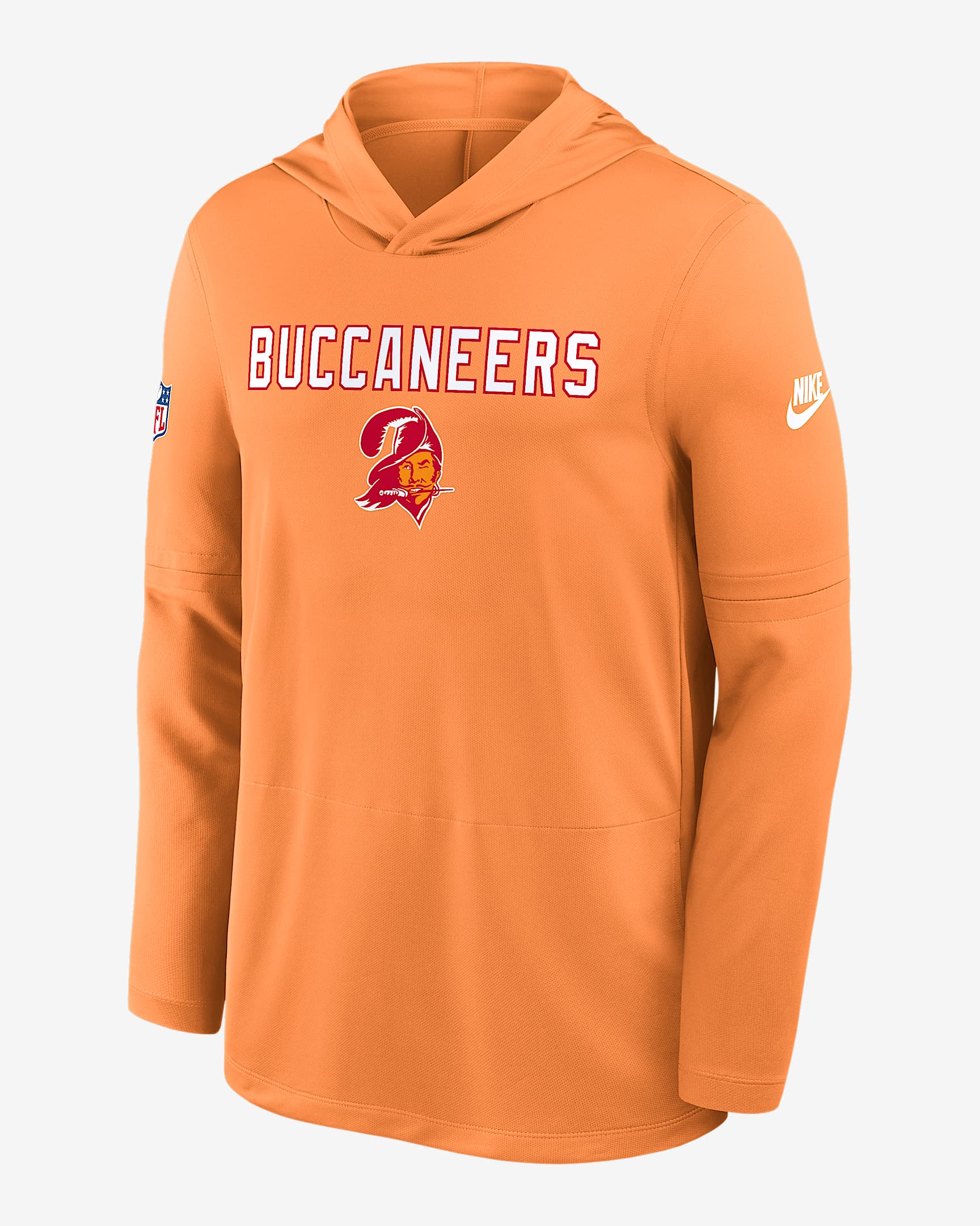 Tampa Bay Buccaneers Pass Accuracy Men's Nike Dri-FIT NFL Long-Sleeve Hooded Top - Orange