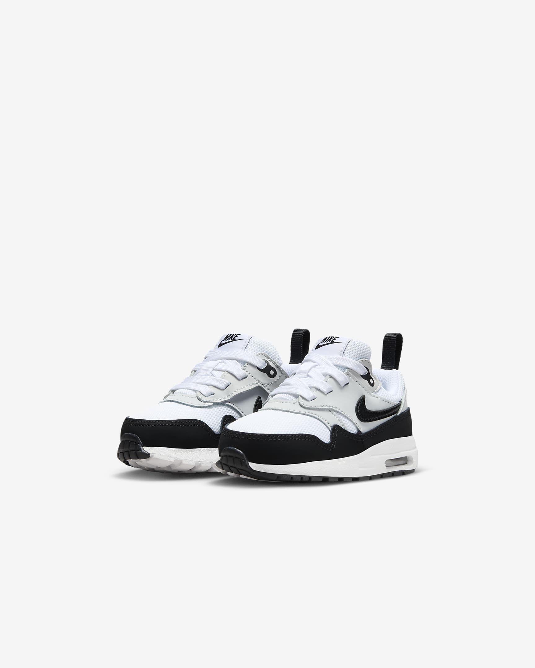 Air Max 1 EasyOn Baby/Toddler Shoes - White/Pure Platinum/Black