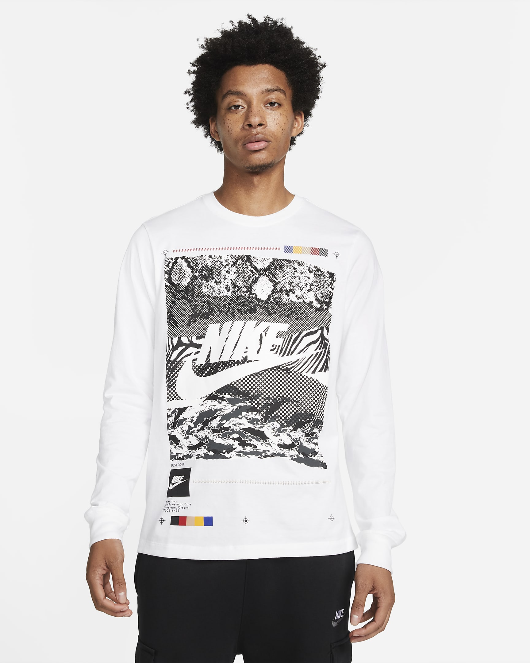 Nike Sportswear Men's Long-Sleeve T-Shirt - White