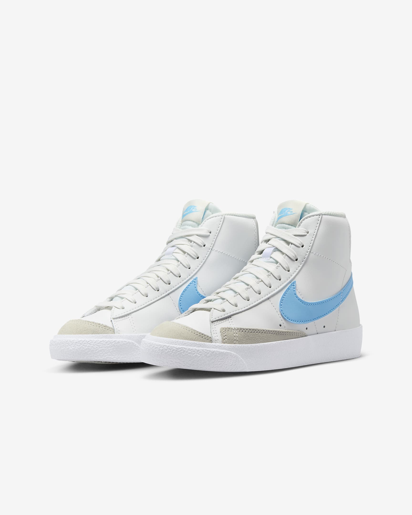 Nike Blazer Mid '77 Older Kids' Shoes - Summit White/Photon Dust/White/Aquarius Blue