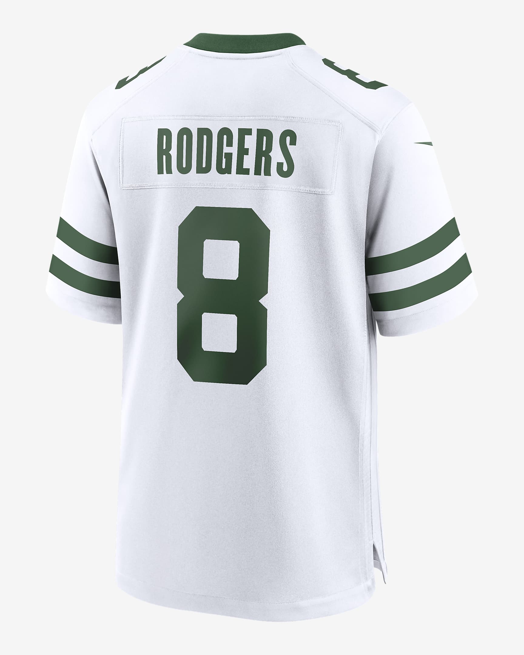 Jersey de fútbol americano Nike de la NFL Game para hombre Aaron Rodgers New York Jets - Blanco