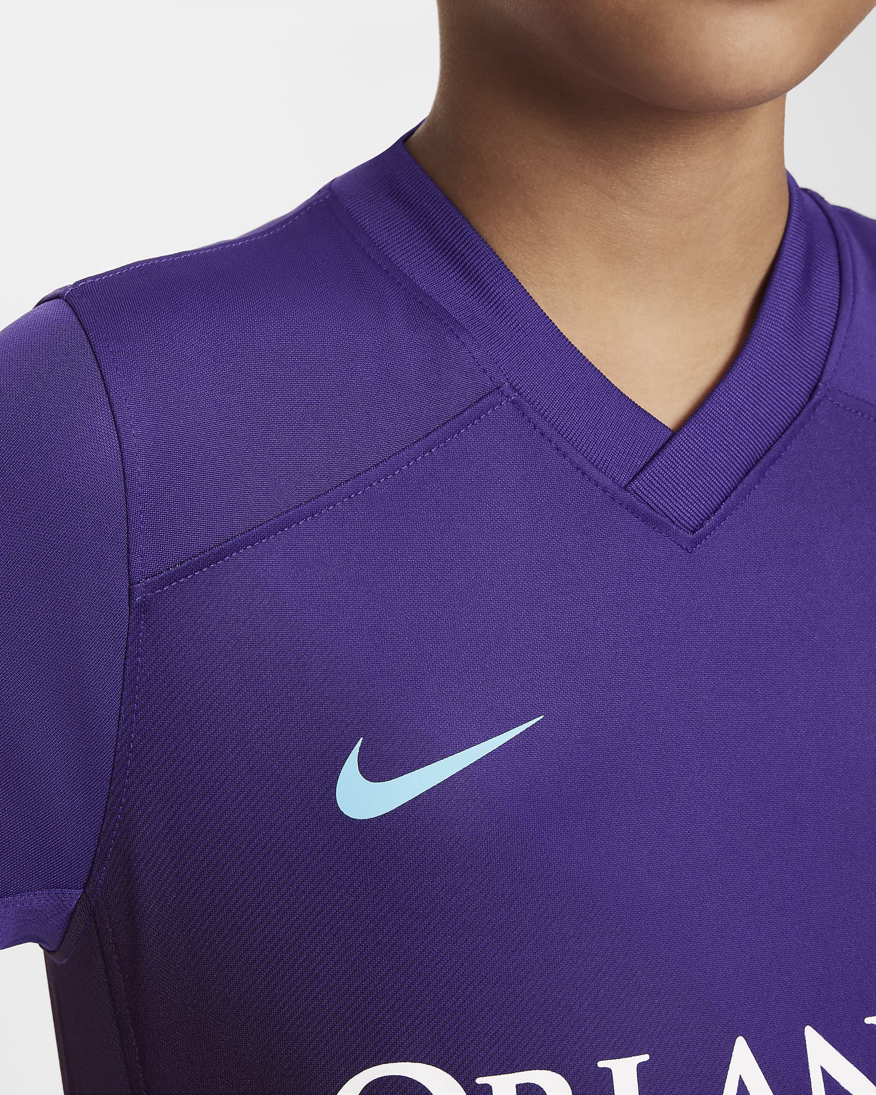 Orlando Pride 2024 Stadium Secondary Big Kids' Nike Dri-FIT NWSL Replica Jersey - Court Purple