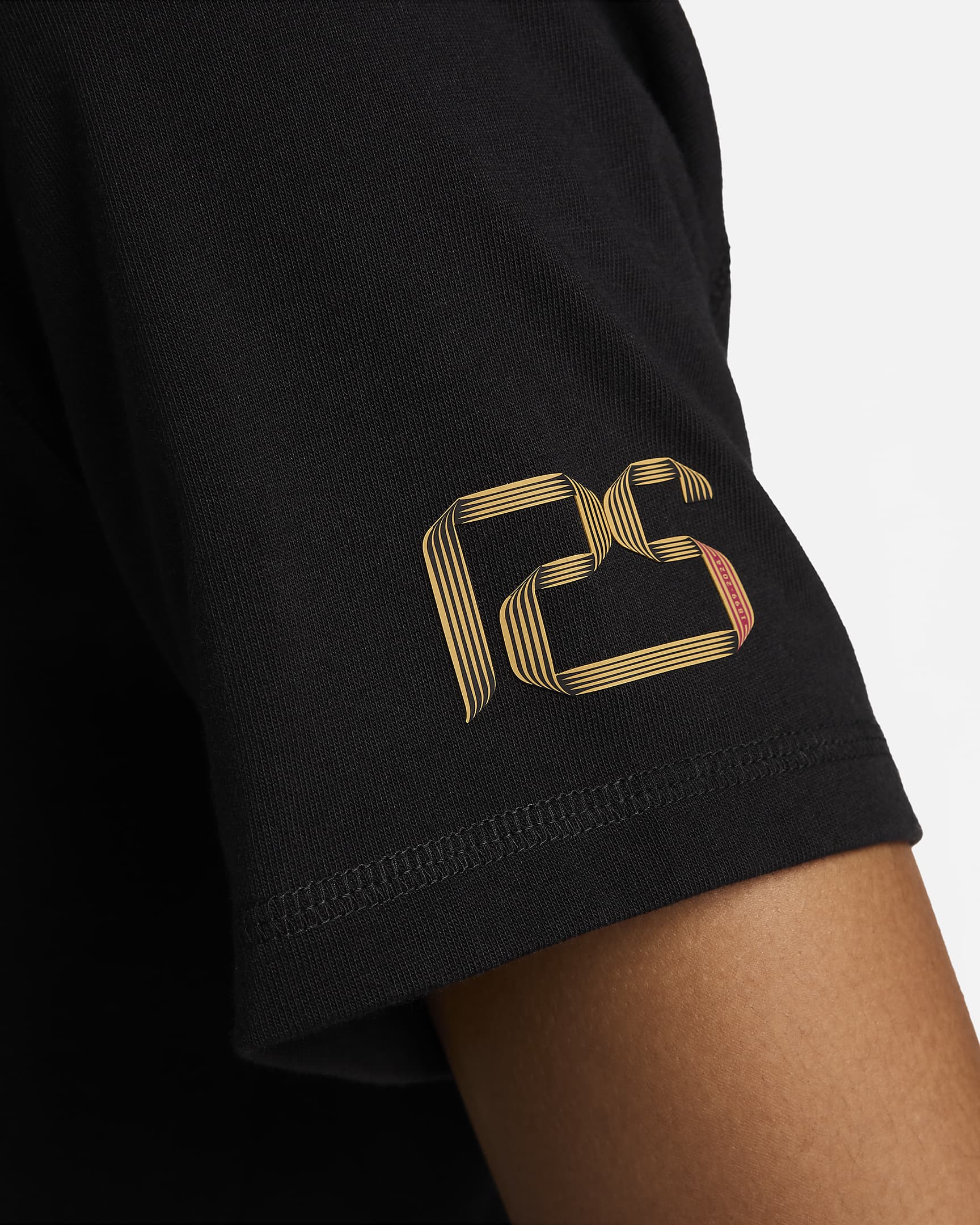 F.C. Barcelona Travel Nike Football Short-Sleeve Top - Black/Club Gold