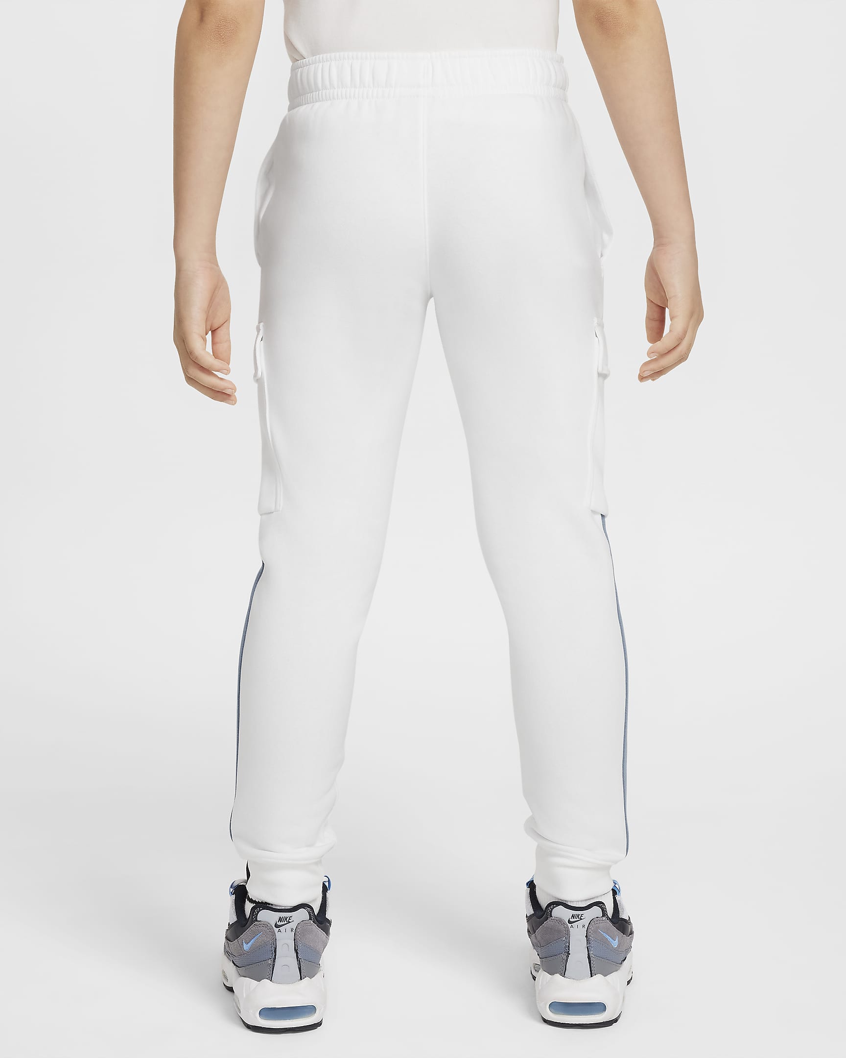 Cargo παντελόνι Nike Sportswear Standard Issue για μεγάλα αγόρια - Λευκό