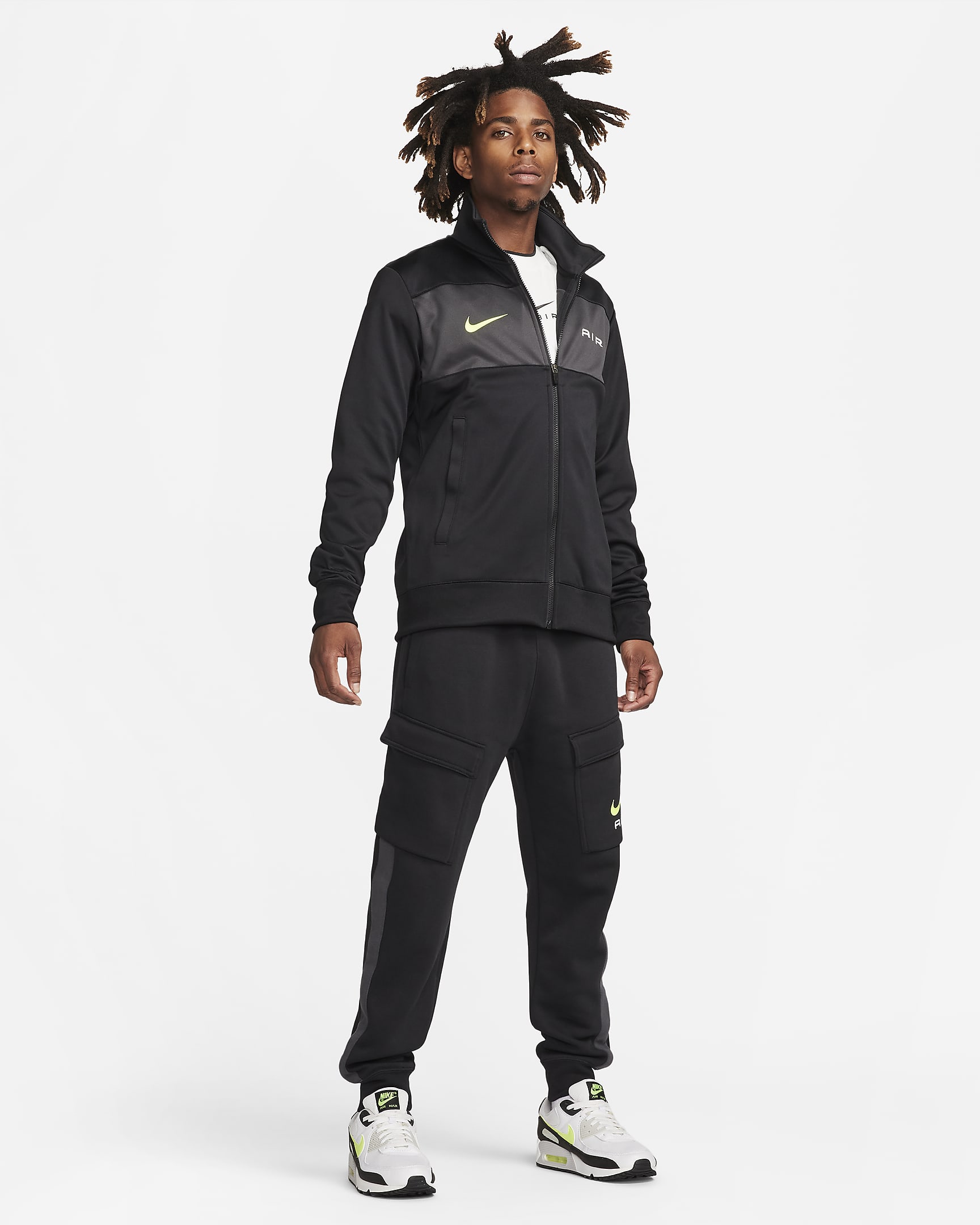 Nike Air Men's Tracksuit Jacket - Black/Anthracite