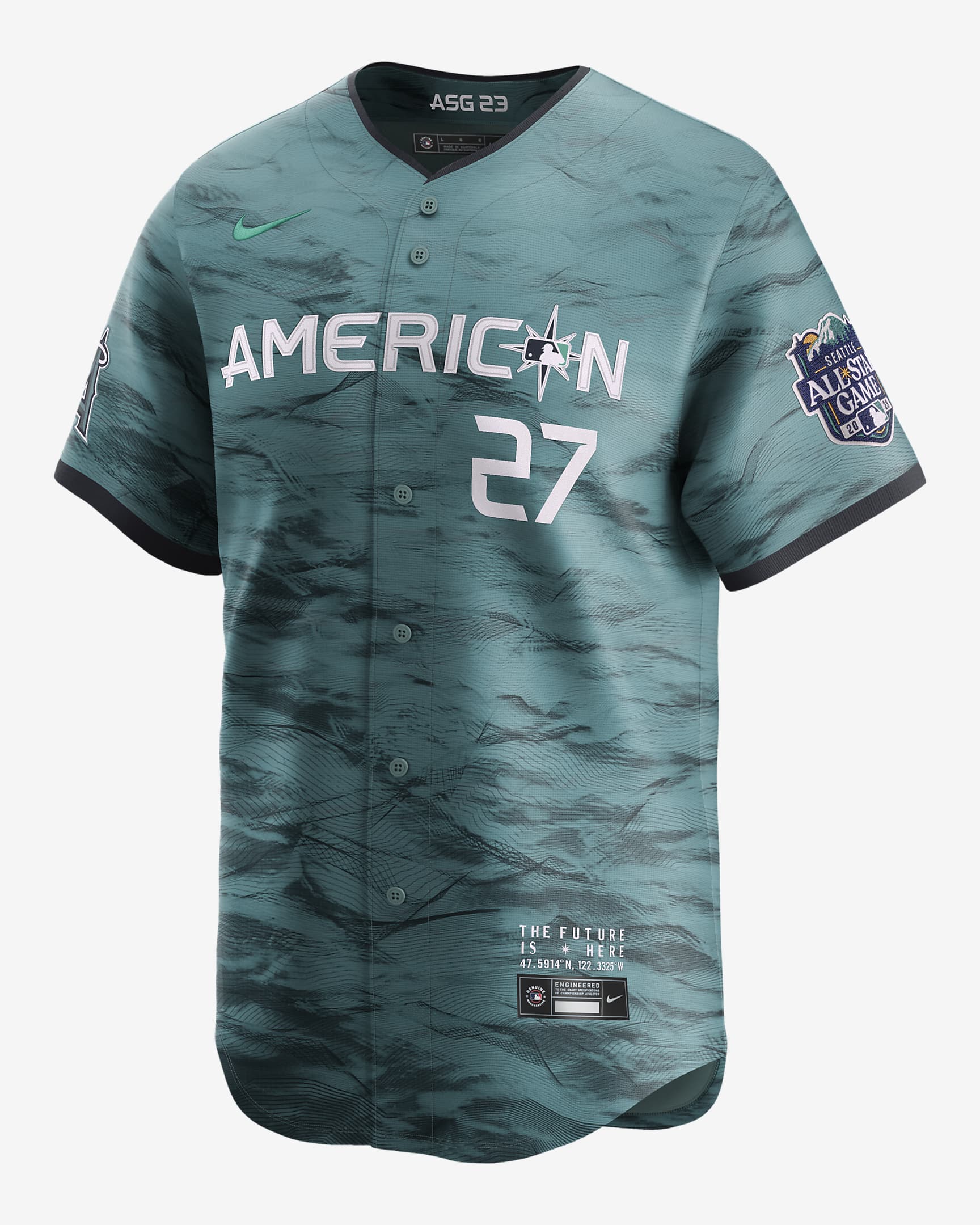 Jersey Nike De La Mlb Limited Para Hombre Mike Trout American League 2023 All Star Game 2686