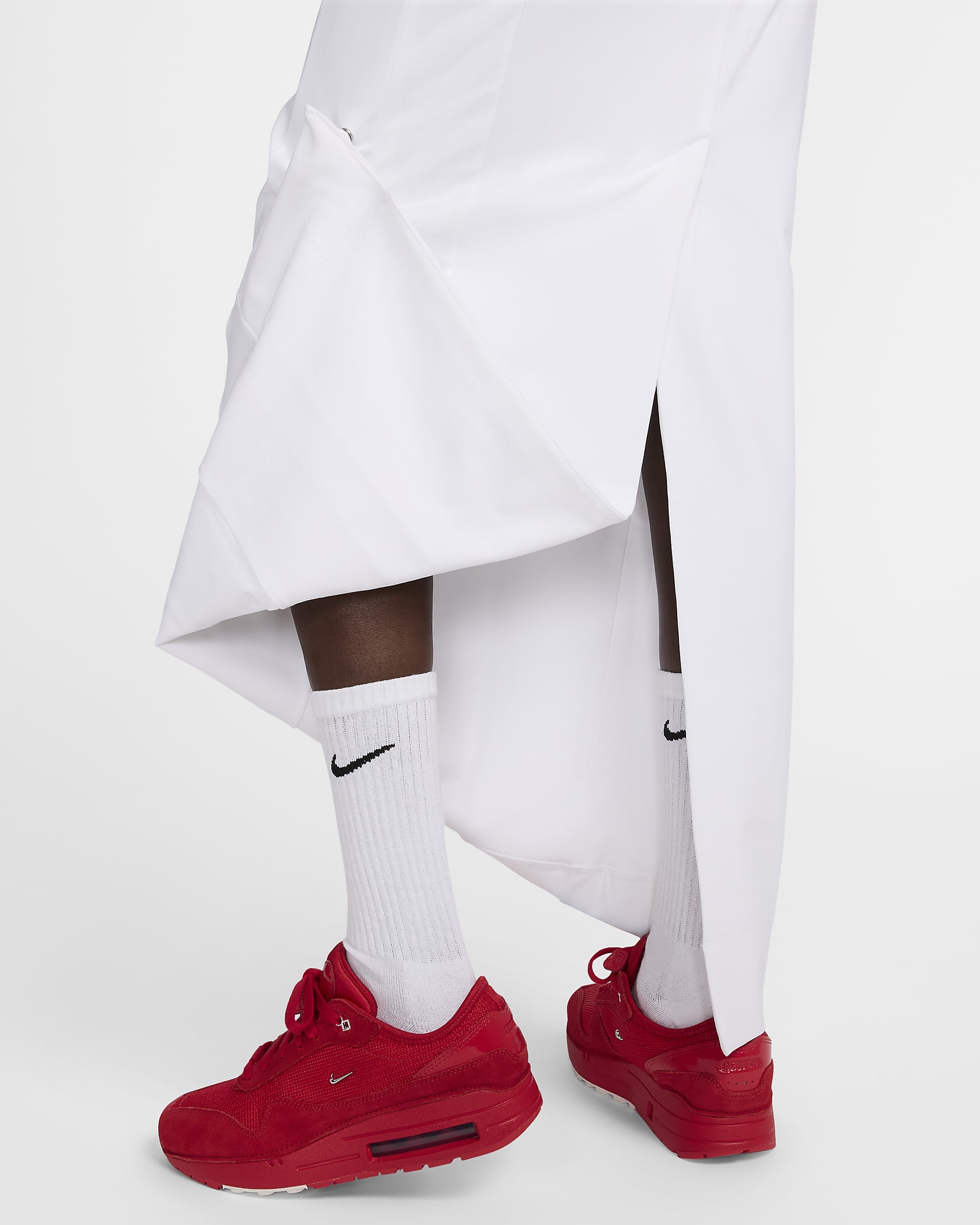 Nike x Jacquemus Damenrock - Weiß/University Red