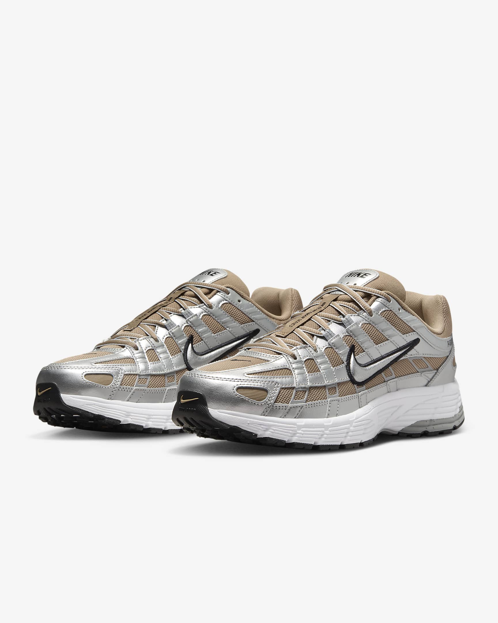 Nike P-6000 Men's Shoes - Khaki/Metallic Platinum/Pure Platinum/Metallic Silver