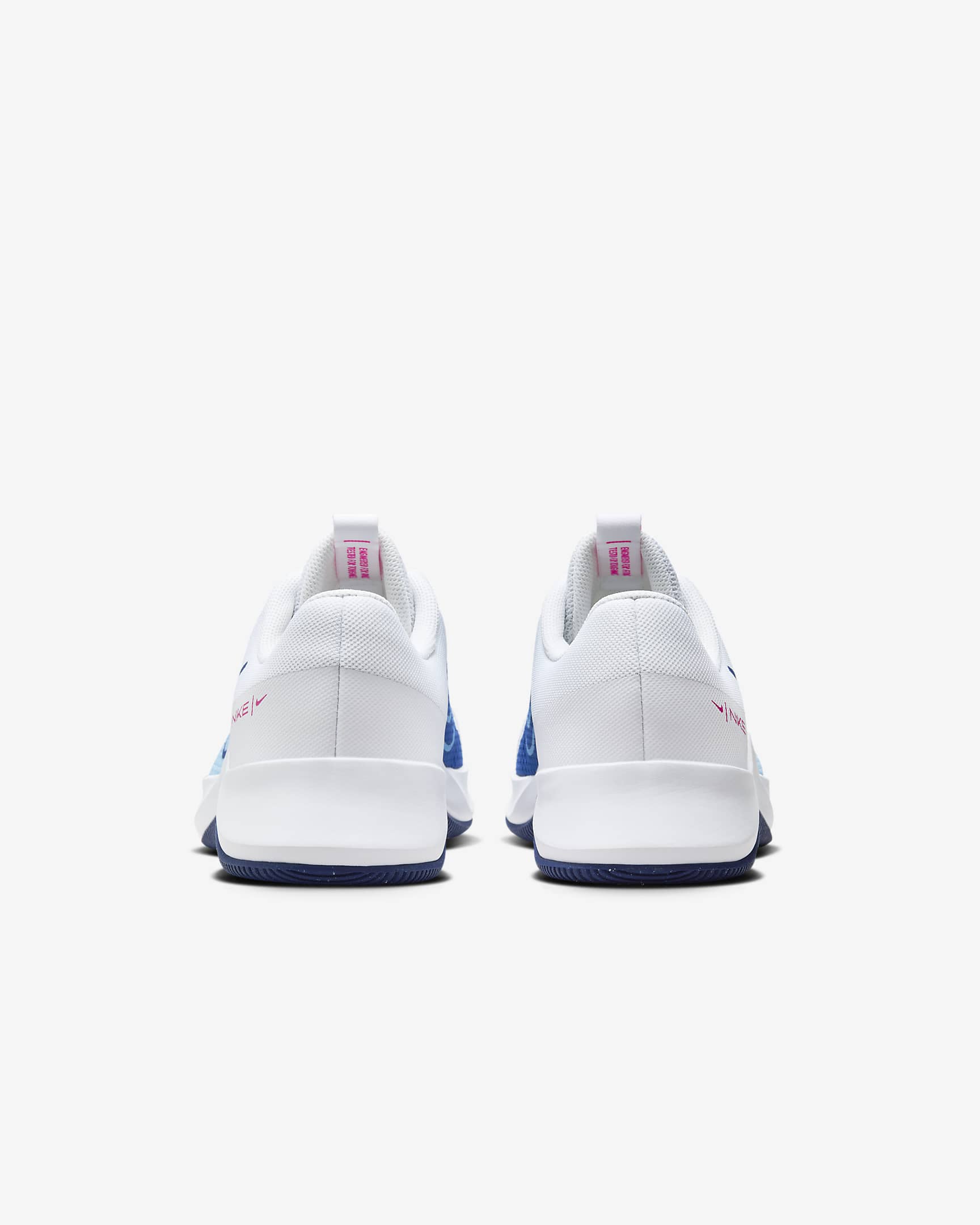 Nike MC Trainer 2 Men's Workout Shoes - White/Aquarius Blue/Fierce Pink/Deep Royal Blue