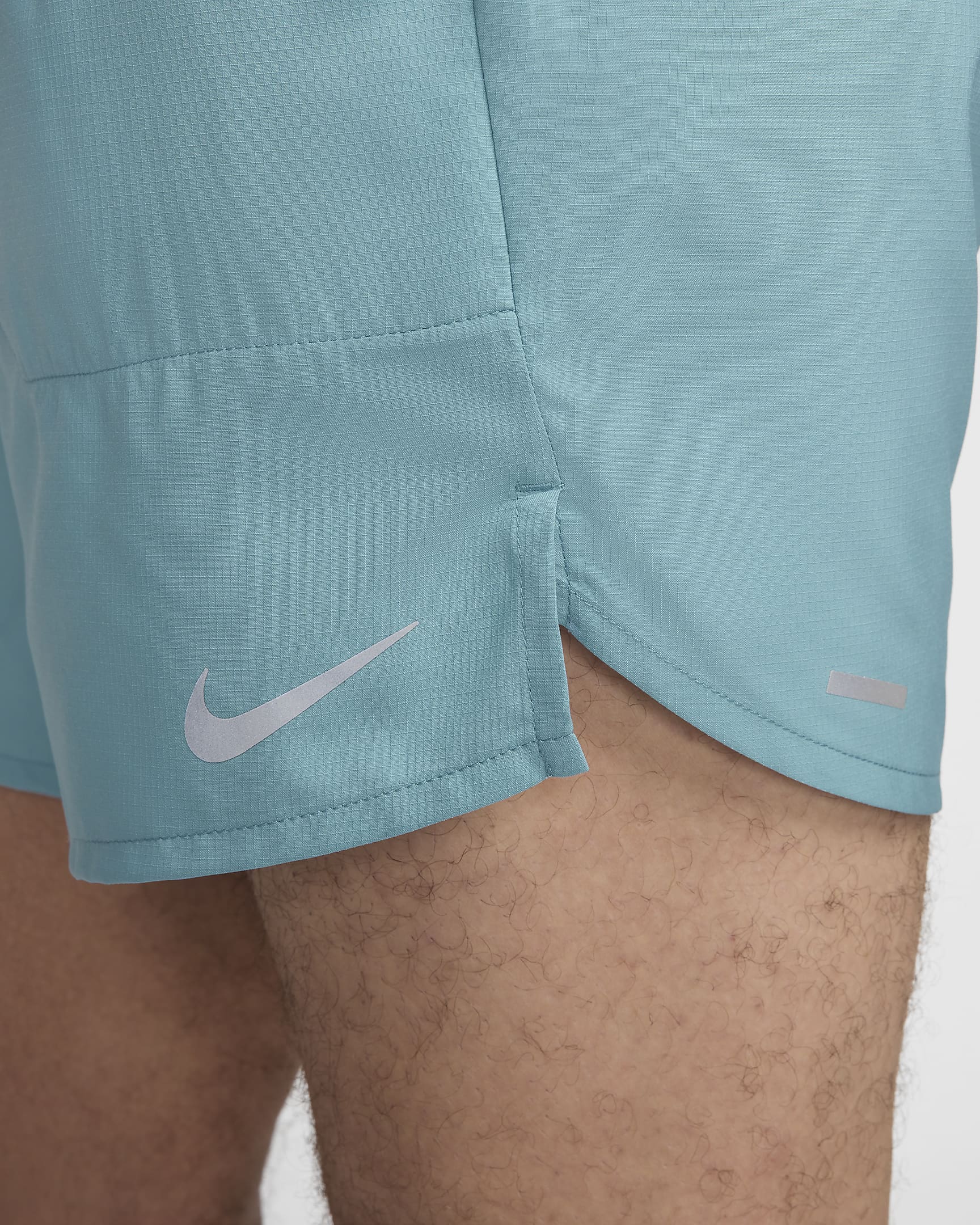 Shorts da running 18 cm con slip foderati Dri-FIT Nike Stride – Uomo - Denim Turquoise/Nero